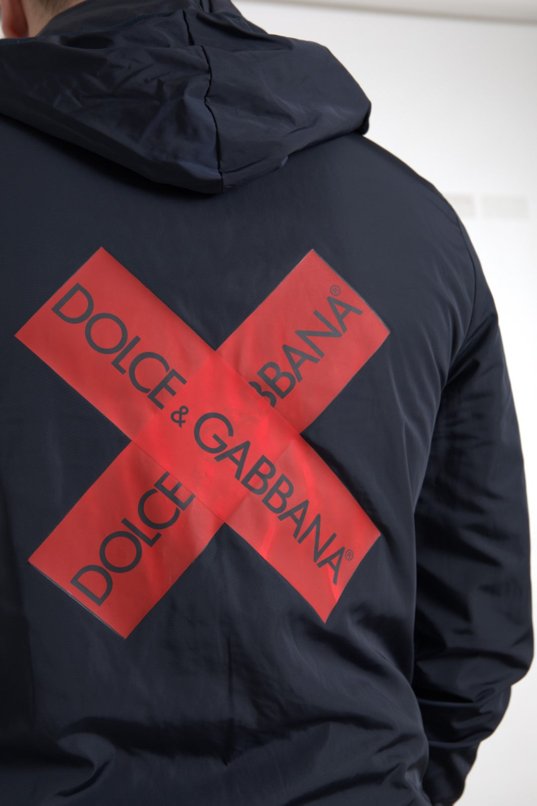 Dolce &amp; Gabbana Sweat-shirt à capuche bleu élégant avec fermeture zippée