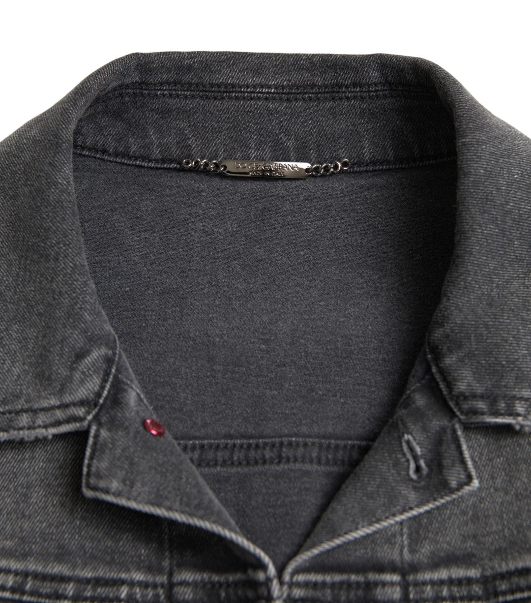 Dolce &amp; Gabbana Veste en jean stretch gris élégante