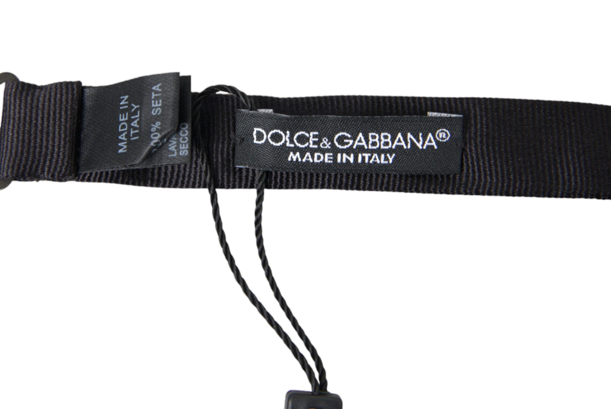 Dolce &amp; Gabbana Noeud papillon élégant en soie noire