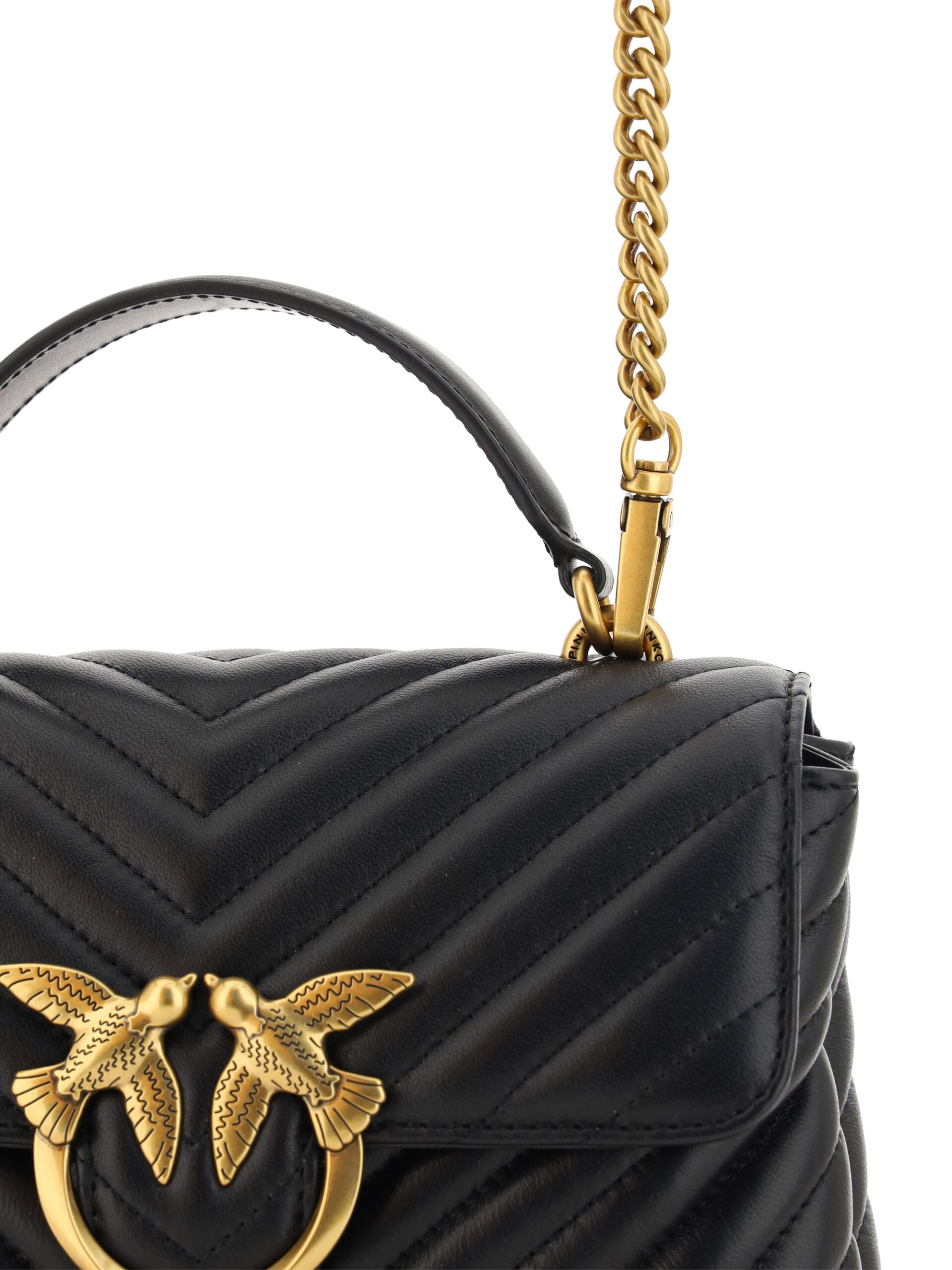 PINKO Charm élégant mini sac à main matelassé