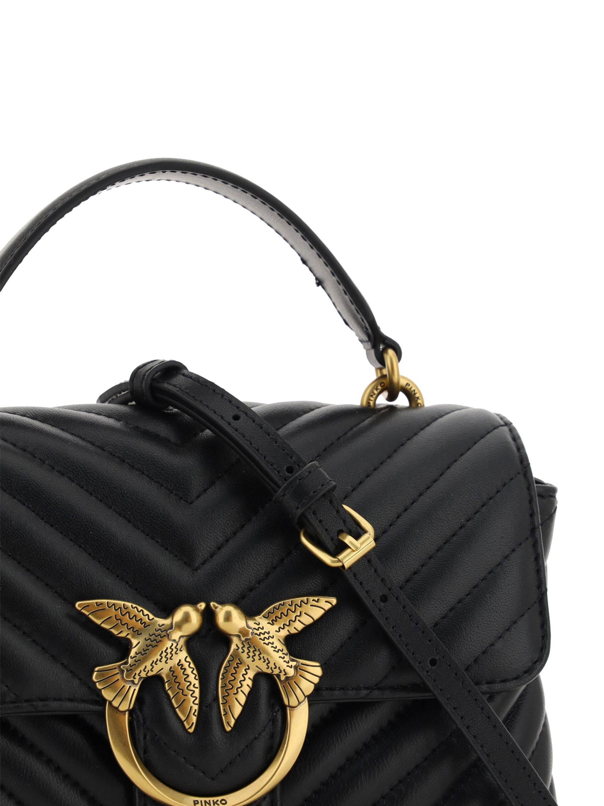 PINKO Charm élégant mini sac à main matelassé