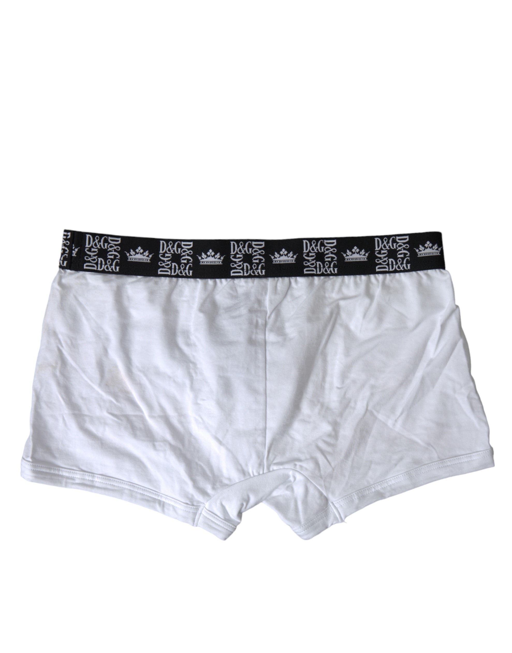 Dolce &amp; Gabbana Boxer stretch en coton blanc Elite