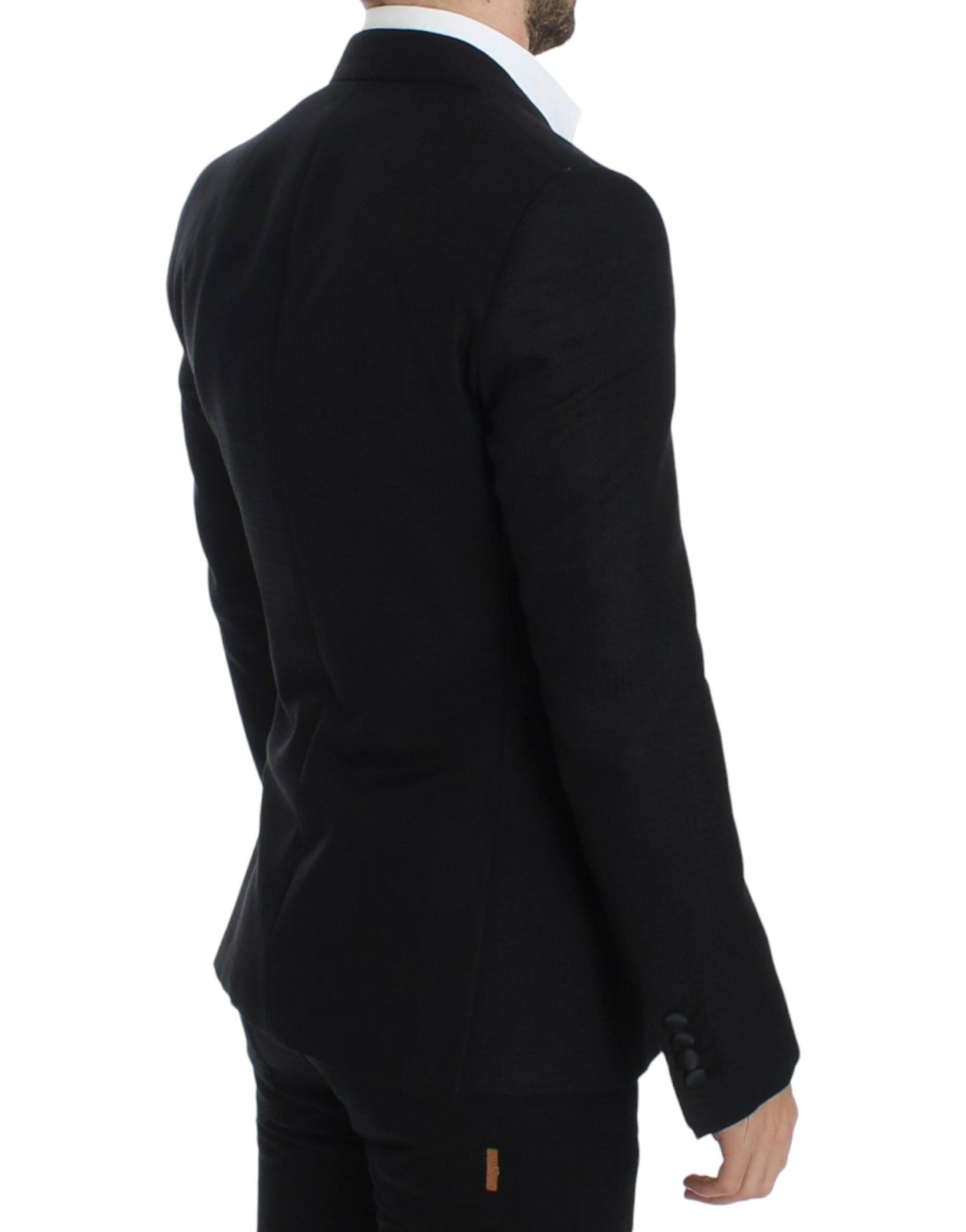 Dolce &amp; Gabbana Blazer Sicilia élégant en soie mélangée noire