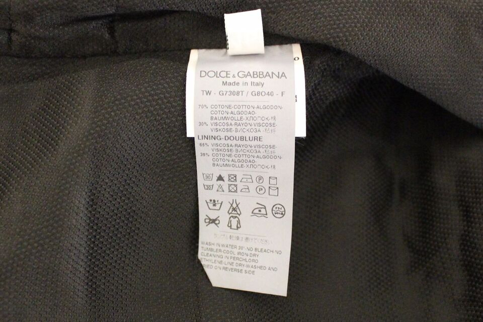 Dolce &amp; Gabbana Gilet élégant en coton mélangé noir