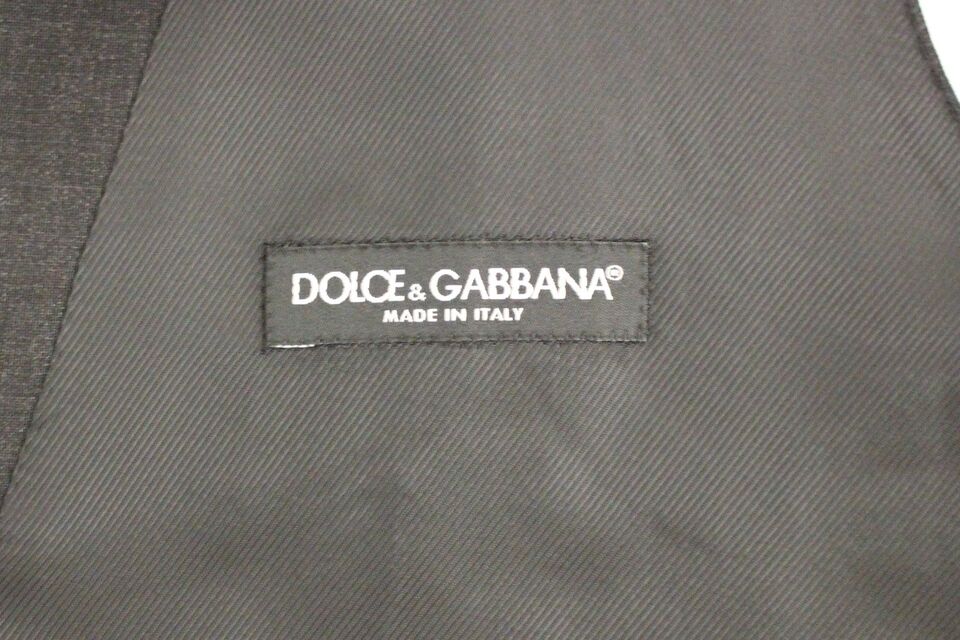 Dolce &amp; Gabbana Gilet élégant en laine grise