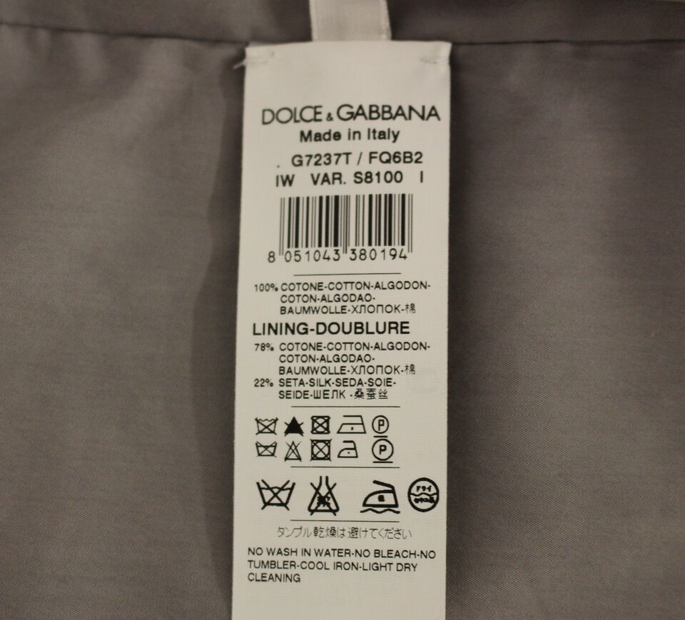 Dolce &amp; Gabbana Gilet habillé gris élégant coupe slim