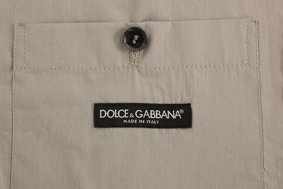 Dolce &amp; Gabbana Gilet habillé gris élégant coupe slim