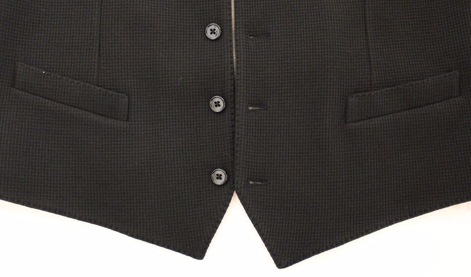 Dolce &amp; Gabbana Gilet élégant en soie noire