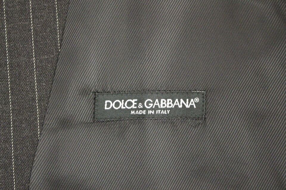 Dolce &amp; Gabbana Gilet élégant à rayures grises