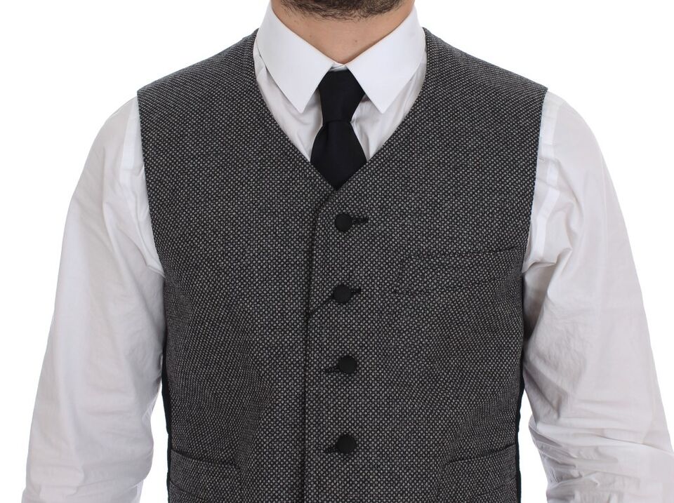 Dolce &amp; Gabbana Gilet élégant à simple boutonnage gris