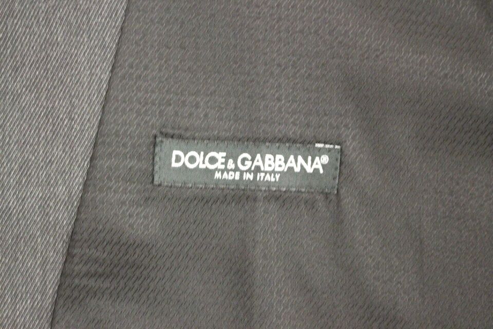 Dolce &amp; Gabbana Gilet formel en laine grise élégante