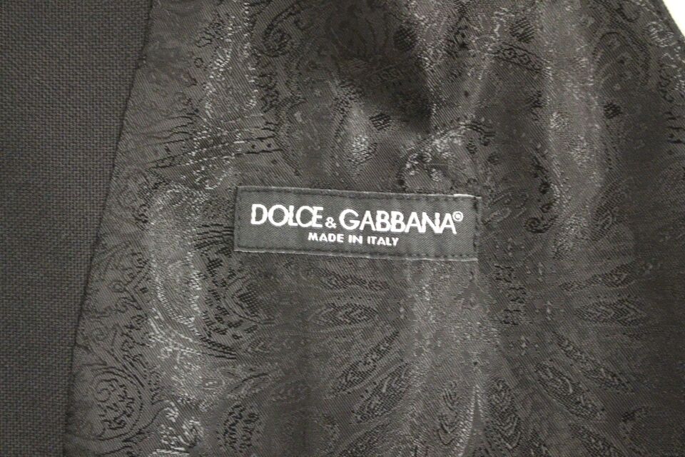 Dolce &amp; Gabbana Gilet élégant en laine noire