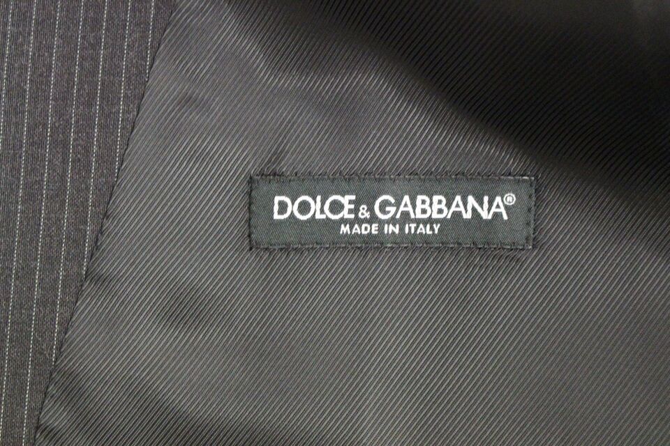 Dolce &amp; Gabbana Gilet élégant à rayures grises