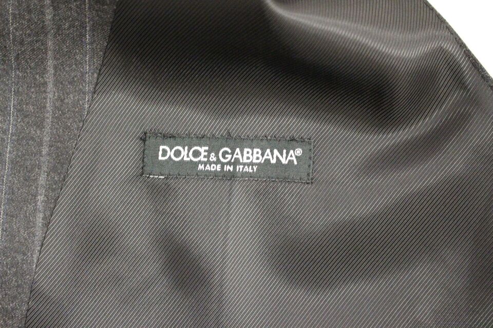 Dolce &amp; Gabbana Gilet élégant à rayures grises