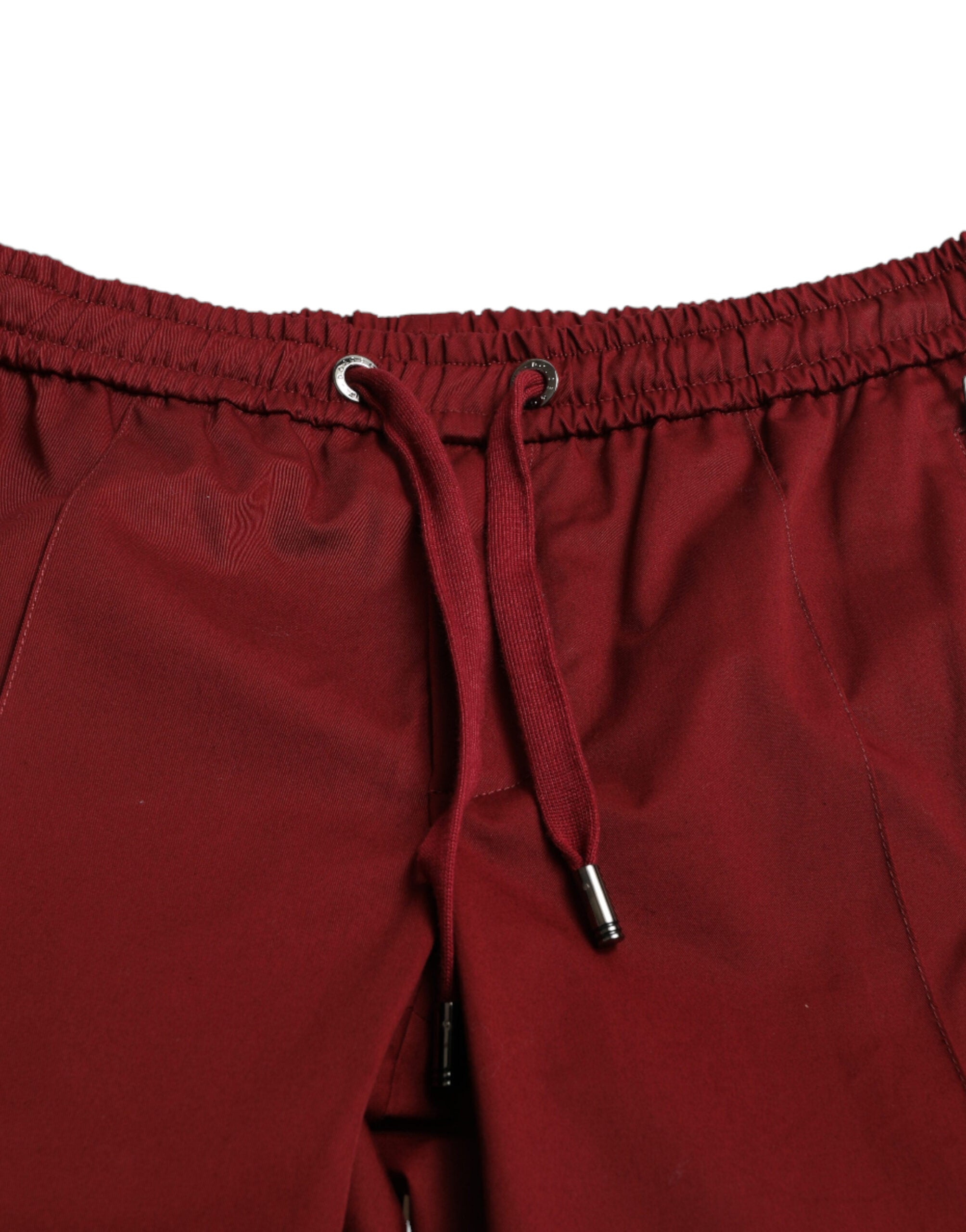 Dolce &amp; Gabbana Pantalon de jogging stretch en coton marron