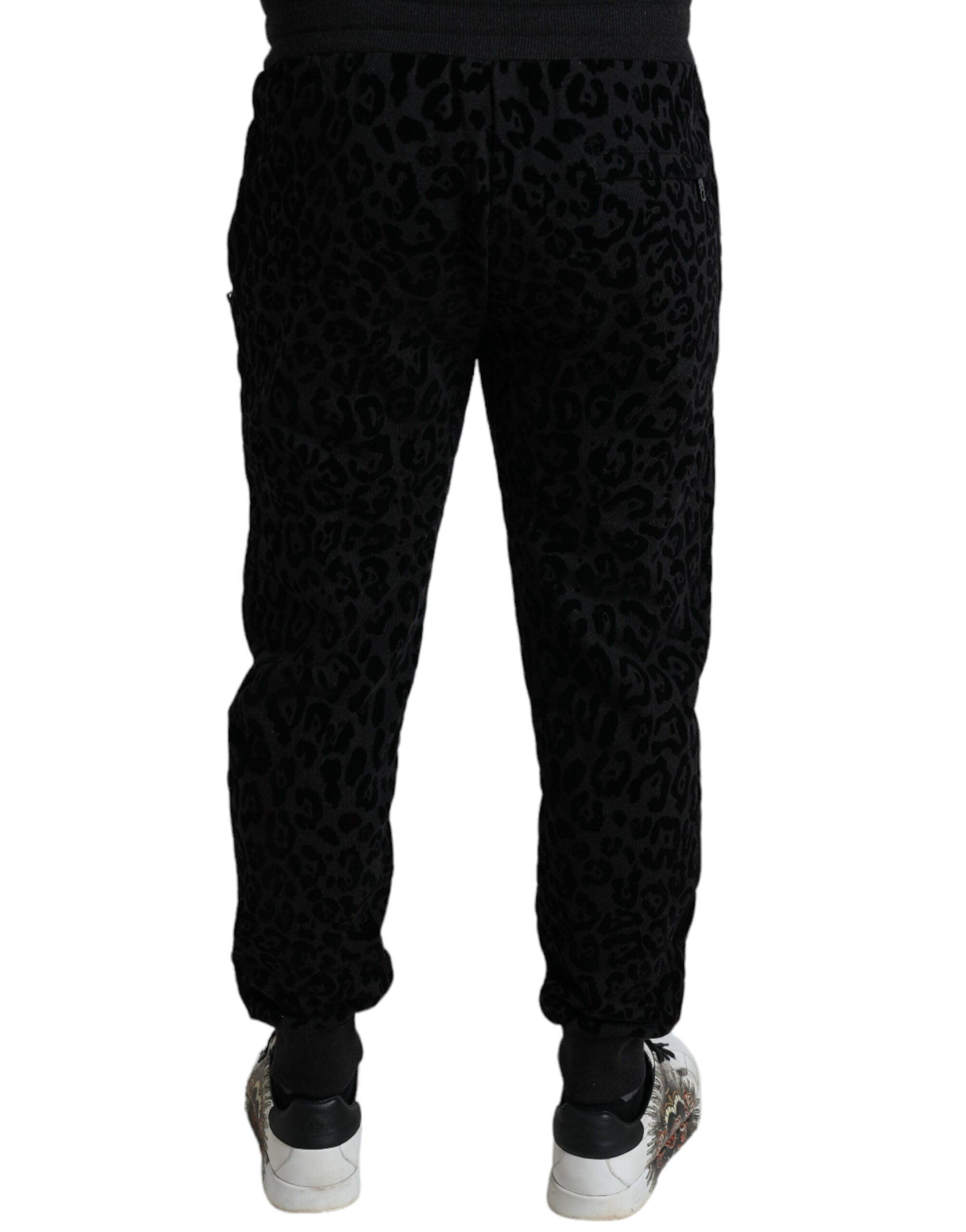 Dolce &amp; Gabbana Pantalon de jogging léopard élégant pour homme