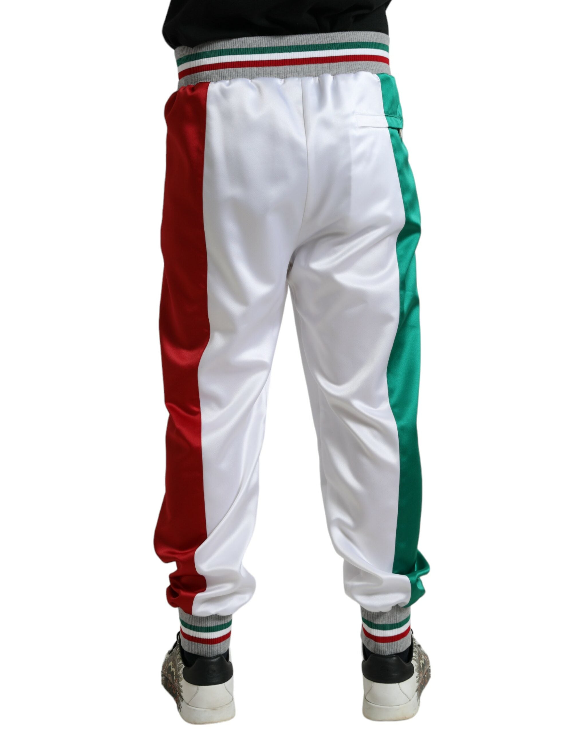 Dolce & Gabbana Pantalon de jogging slim à patch italien multicolore