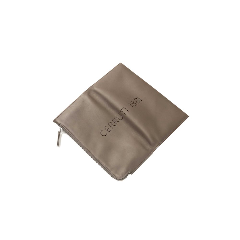 Portefeuille Cerruti 1881 Chic en cuir marron avec logo