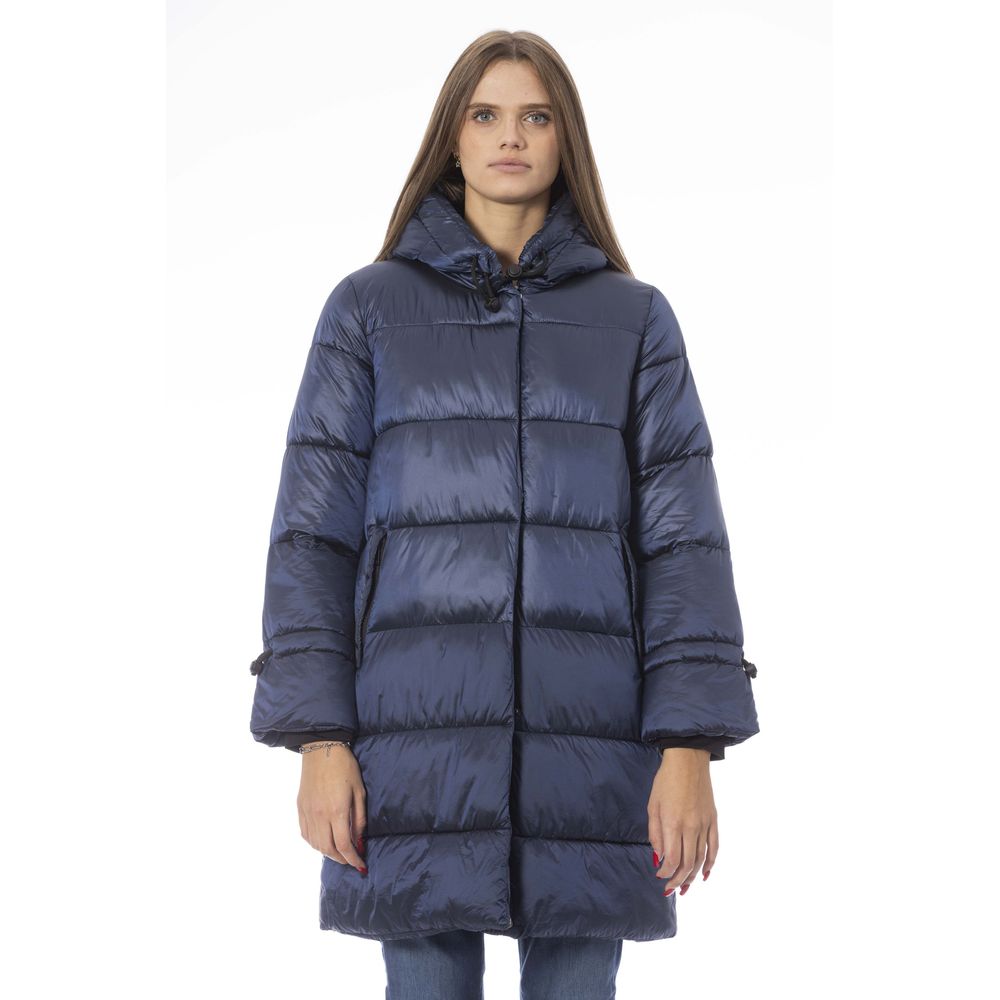 Baldinini Trend Chic Doudoune Longue Bleu Clair