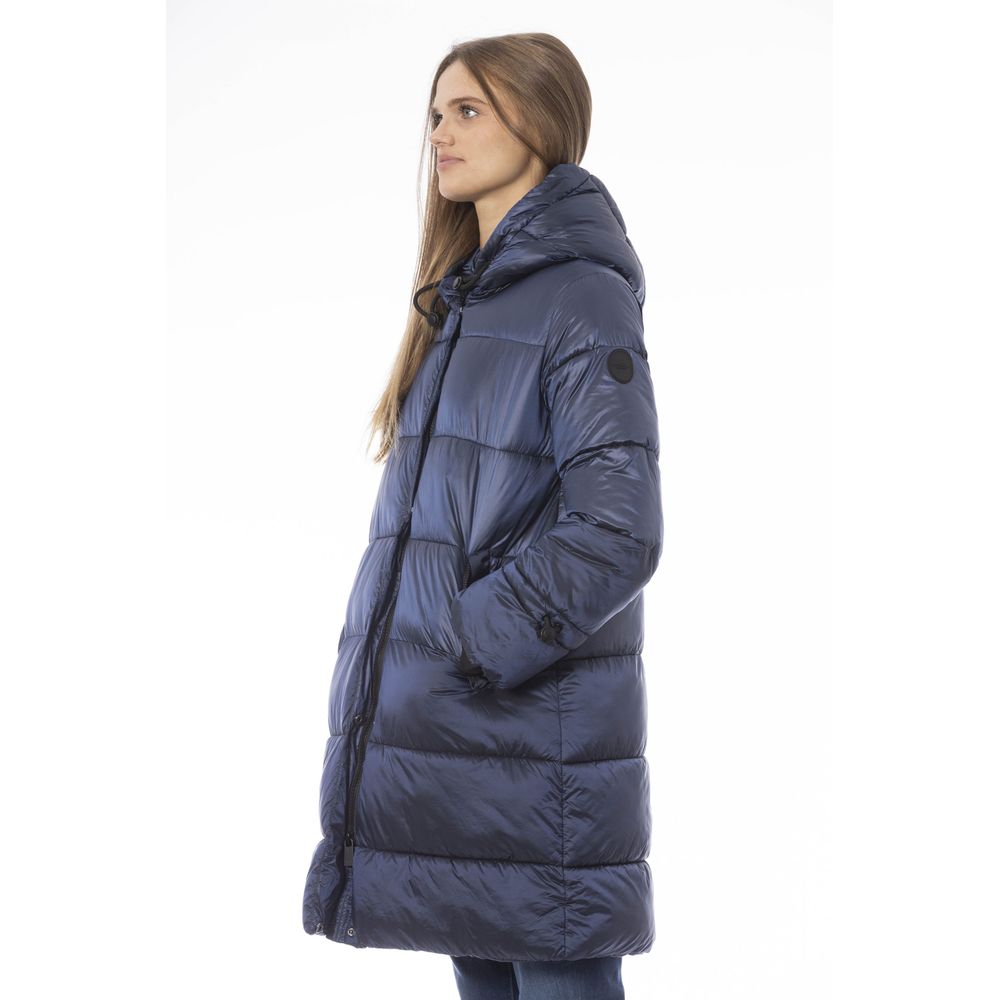 Baldinini Trend Chic Doudoune Longue Bleu Clair