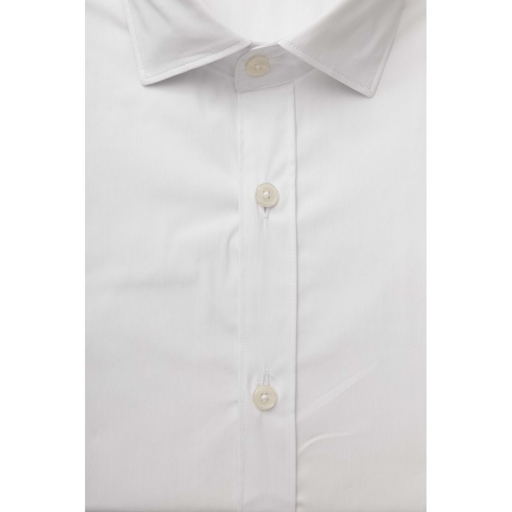 Chemise blanche à col français coupe slim Bagutta