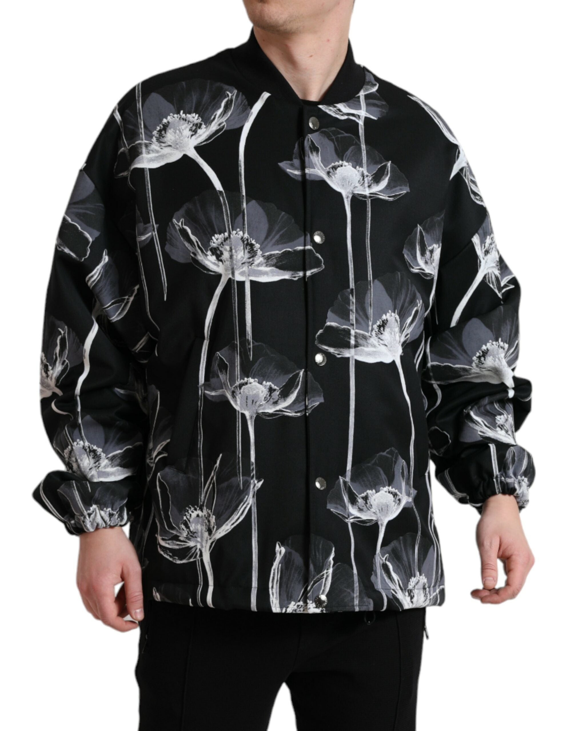 Dolce &amp; Gabbana Blouson aviateur élégant à imprimé floral