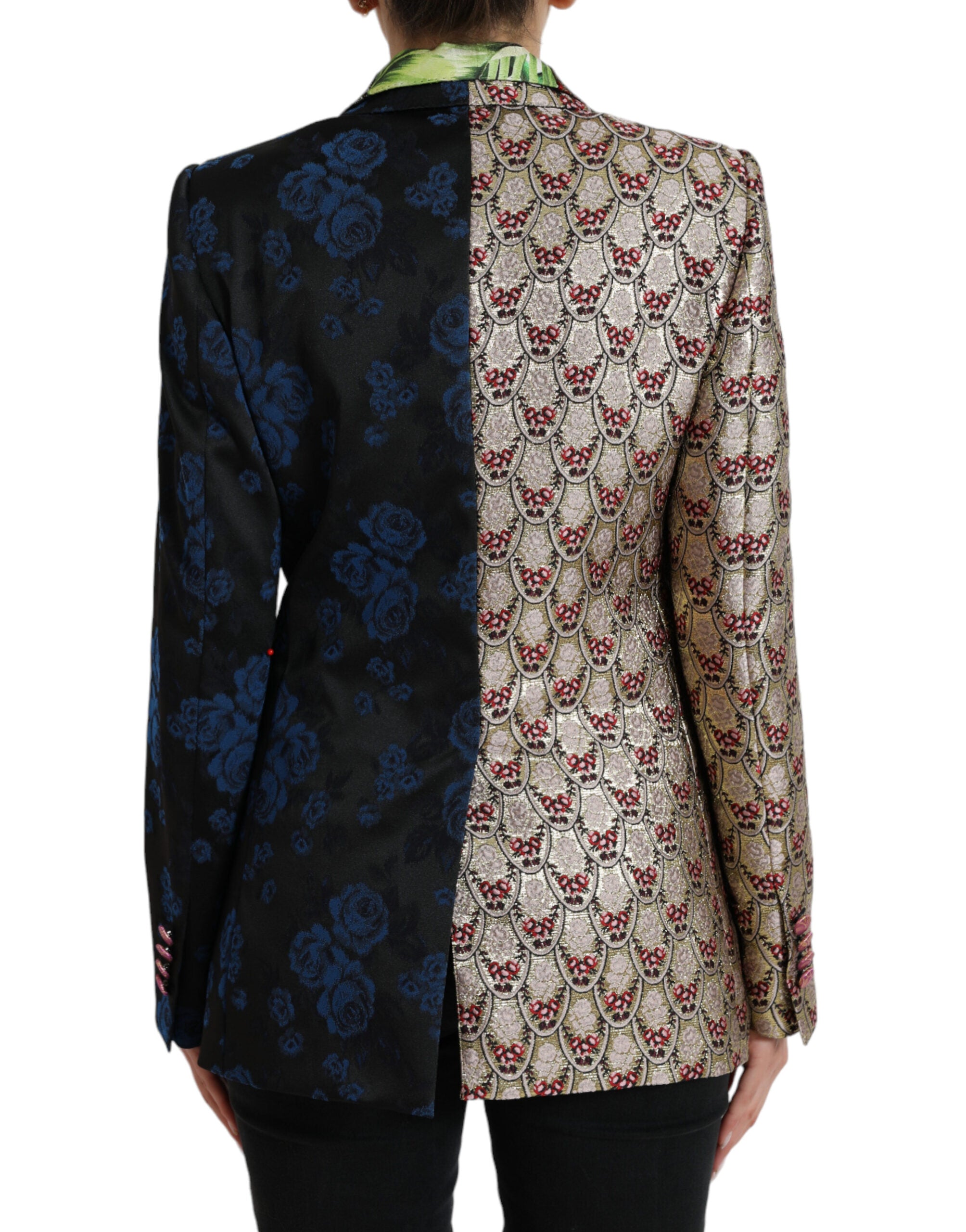 Dolce & Gabbana Veste en jacquard patchwork floral multicolore