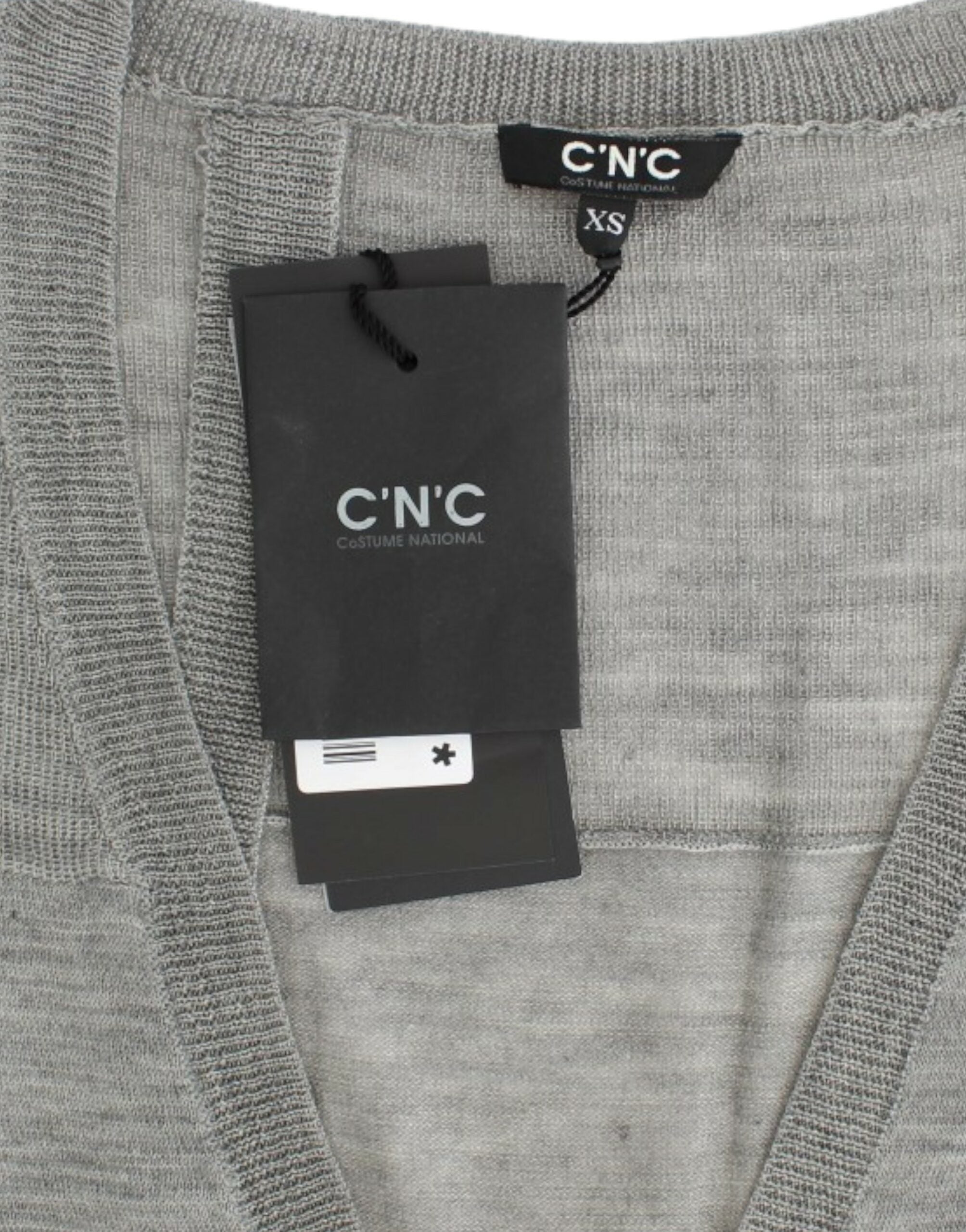 Costume National Chic Cardigan léger gris