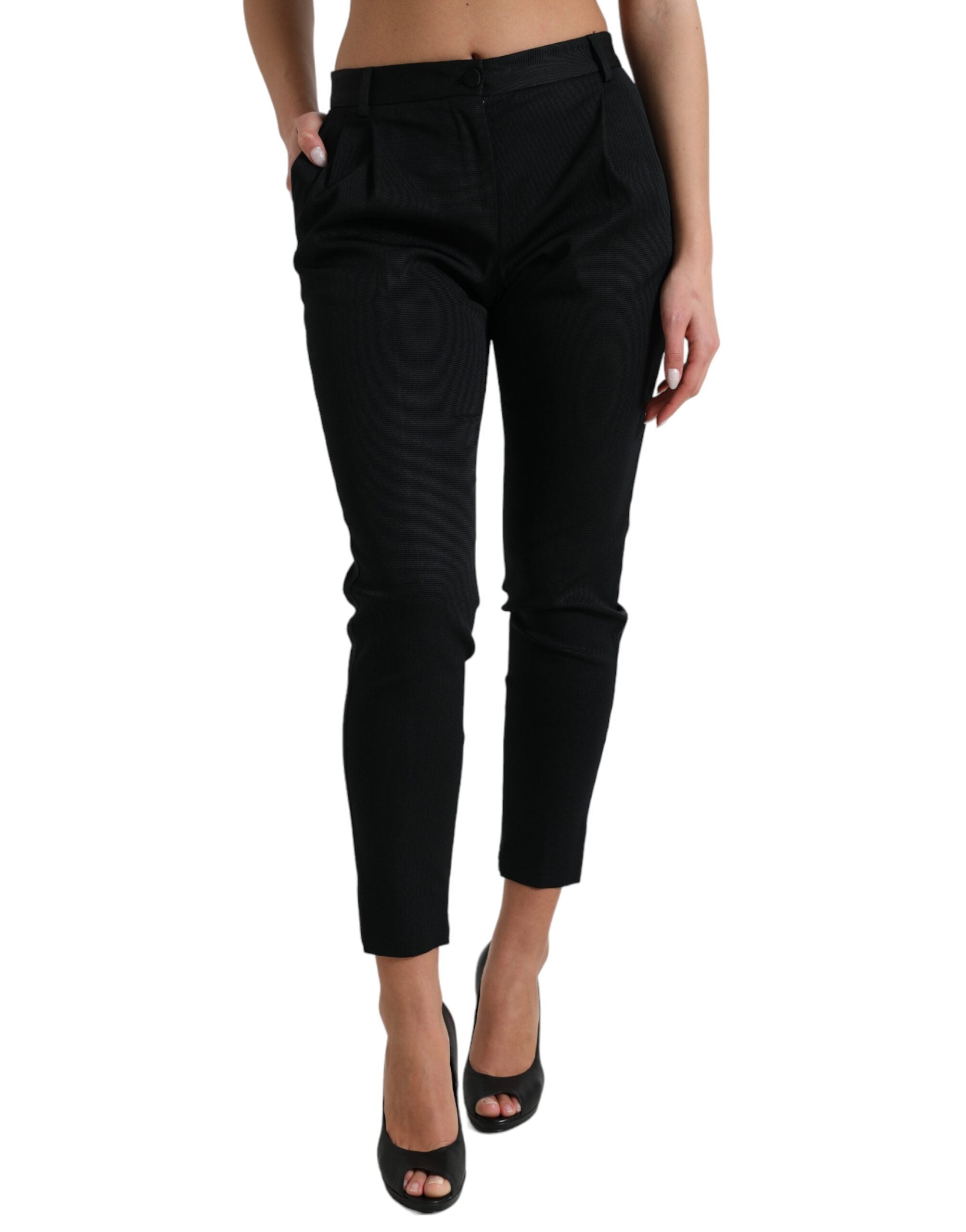 Dolce &amp; Gabbana Chic Pantalon court skinny taille haute