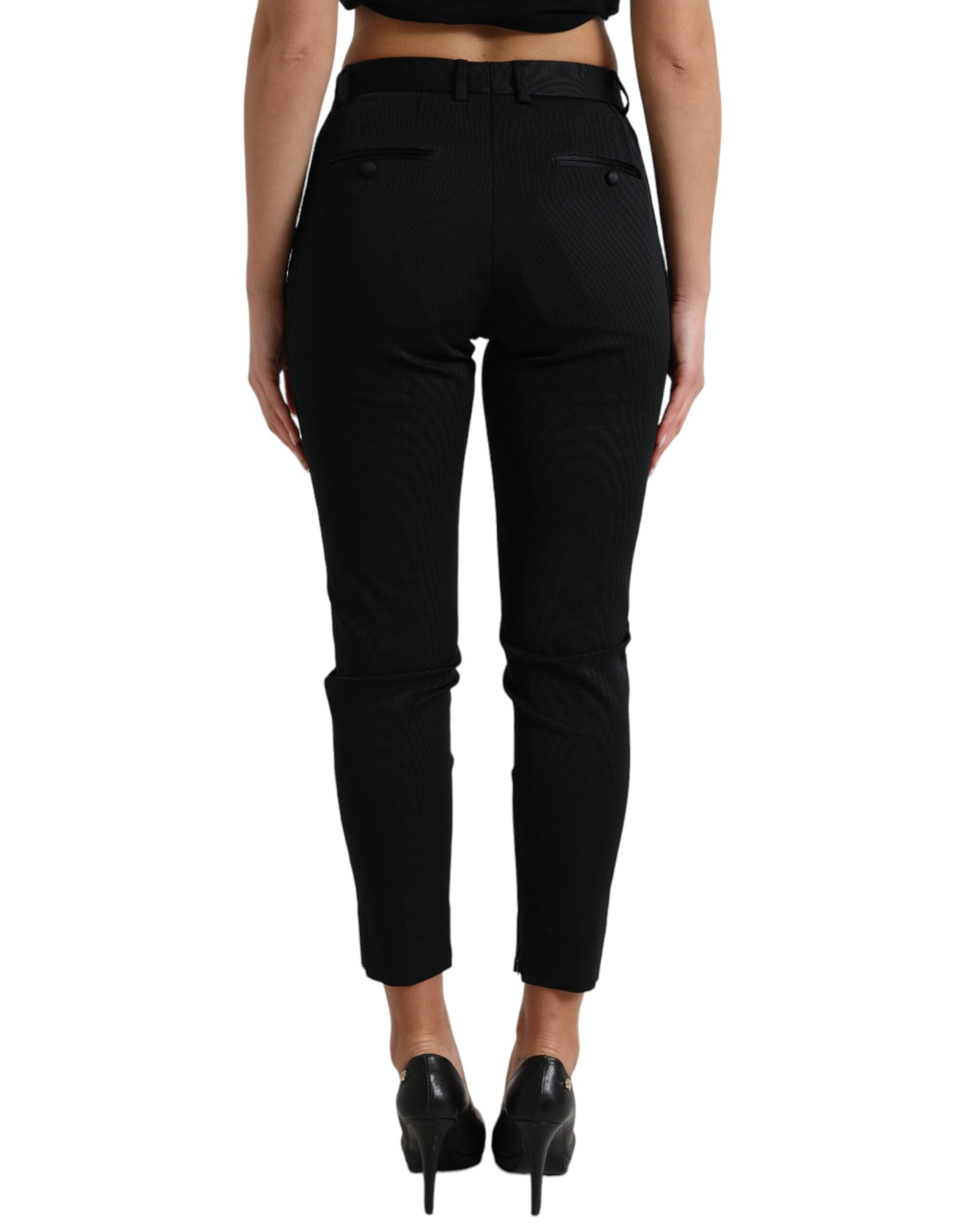 Dolce &amp; Gabbana Chic Pantalon court skinny taille haute