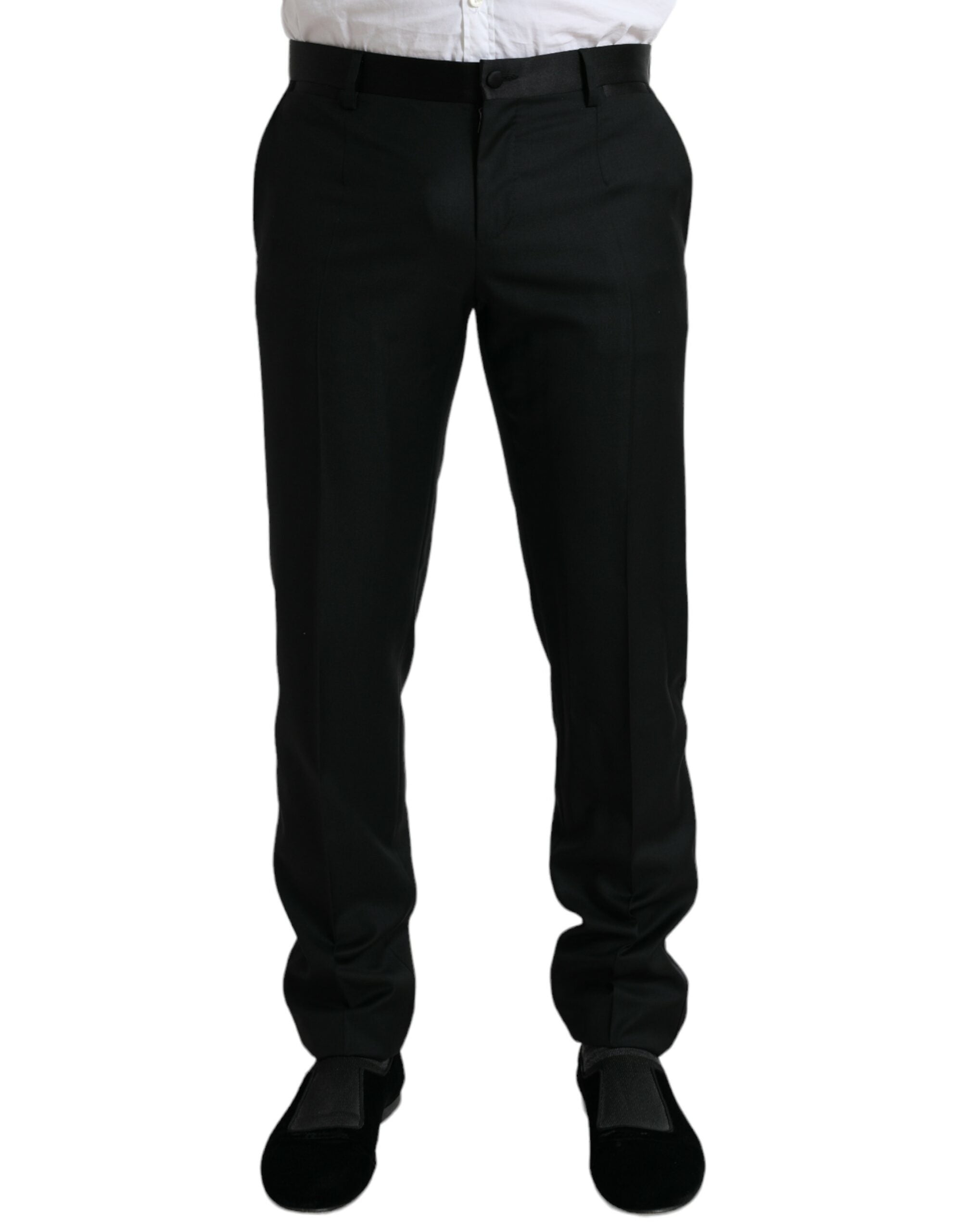 Dolce &amp; Gabbana Pantalon habillé élégant en laine coupe slim