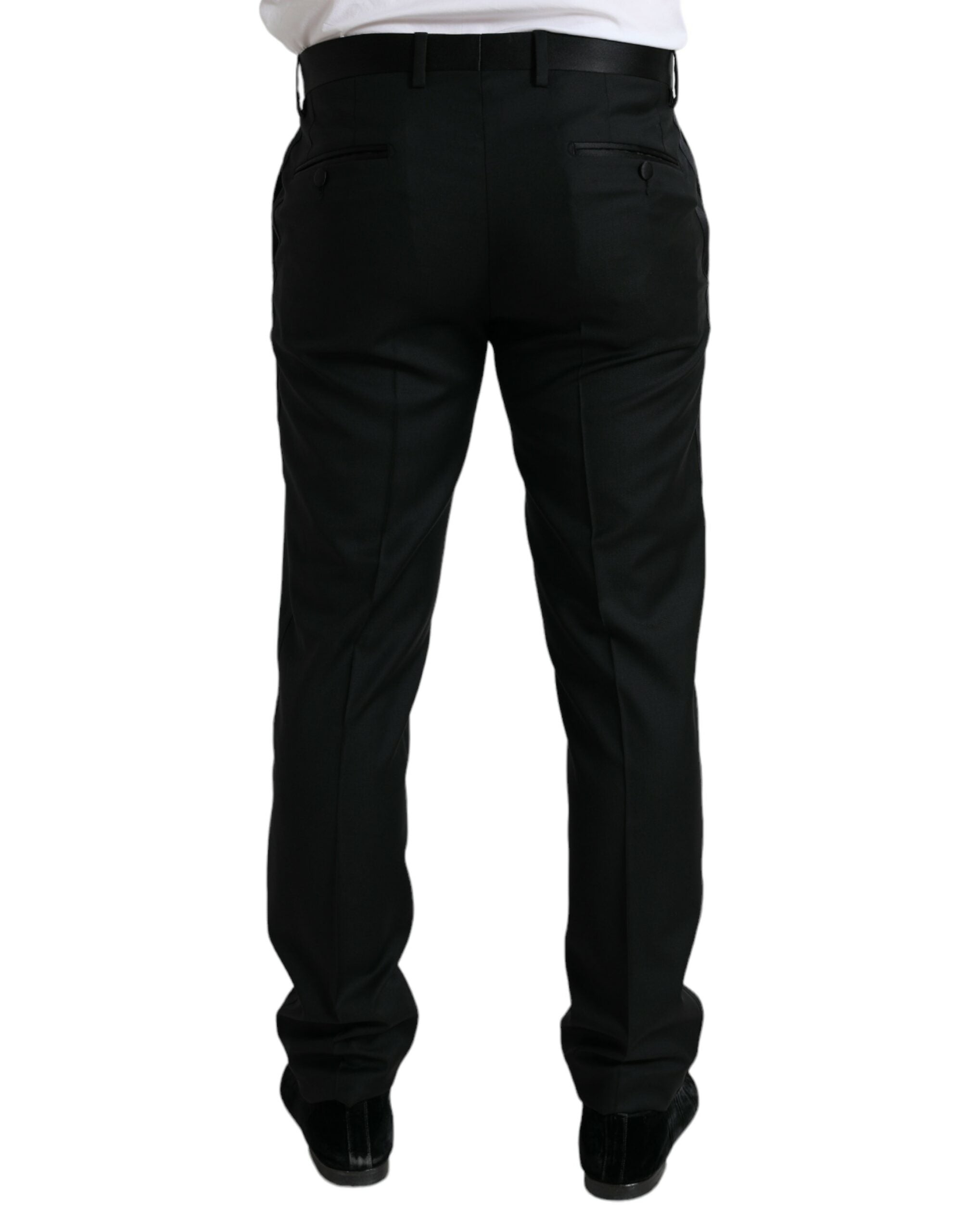 Dolce &amp; Gabbana Pantalon habillé élégant en laine coupe slim