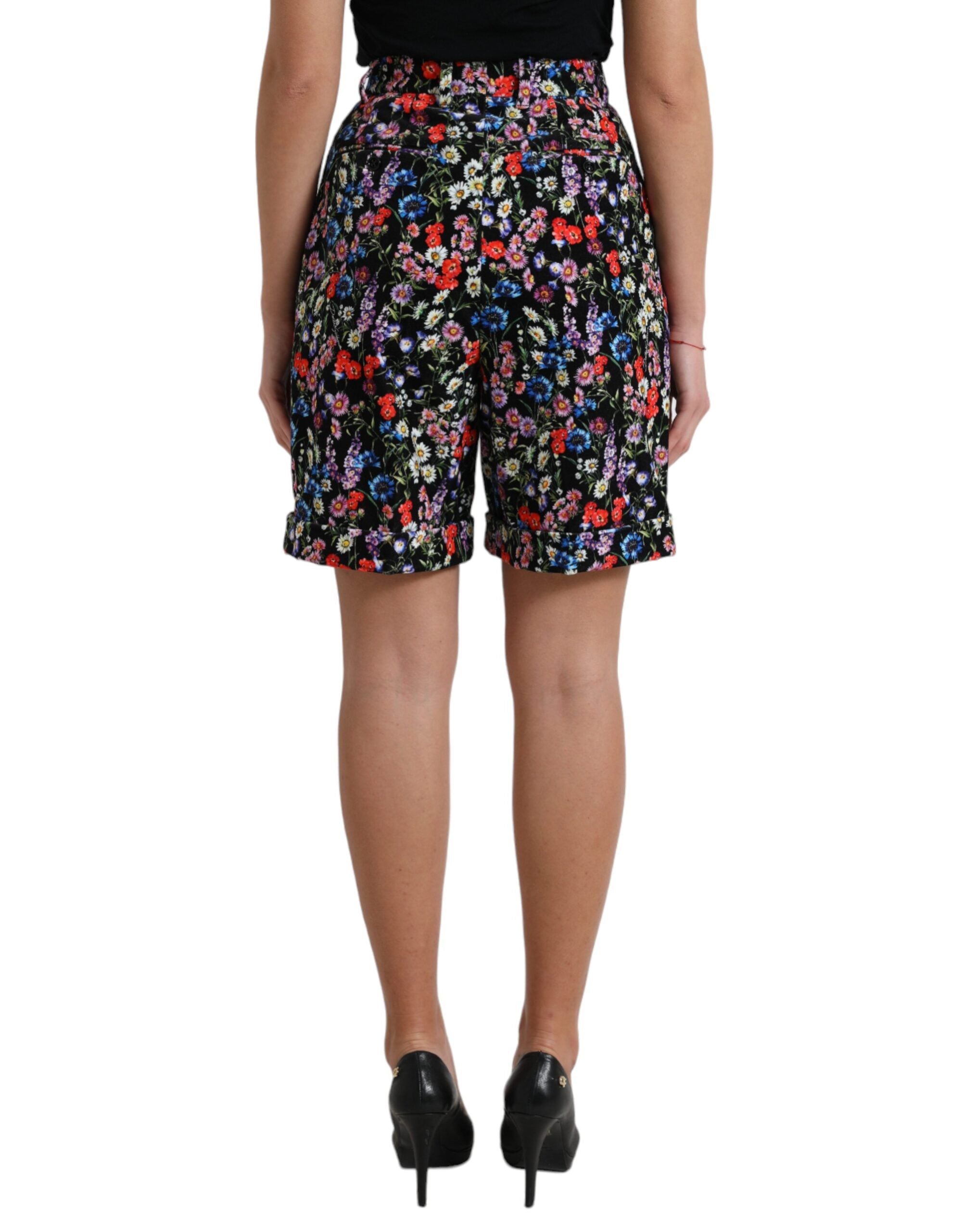 Dolce &amp; Gabbana Chic Short taille haute à fleurs