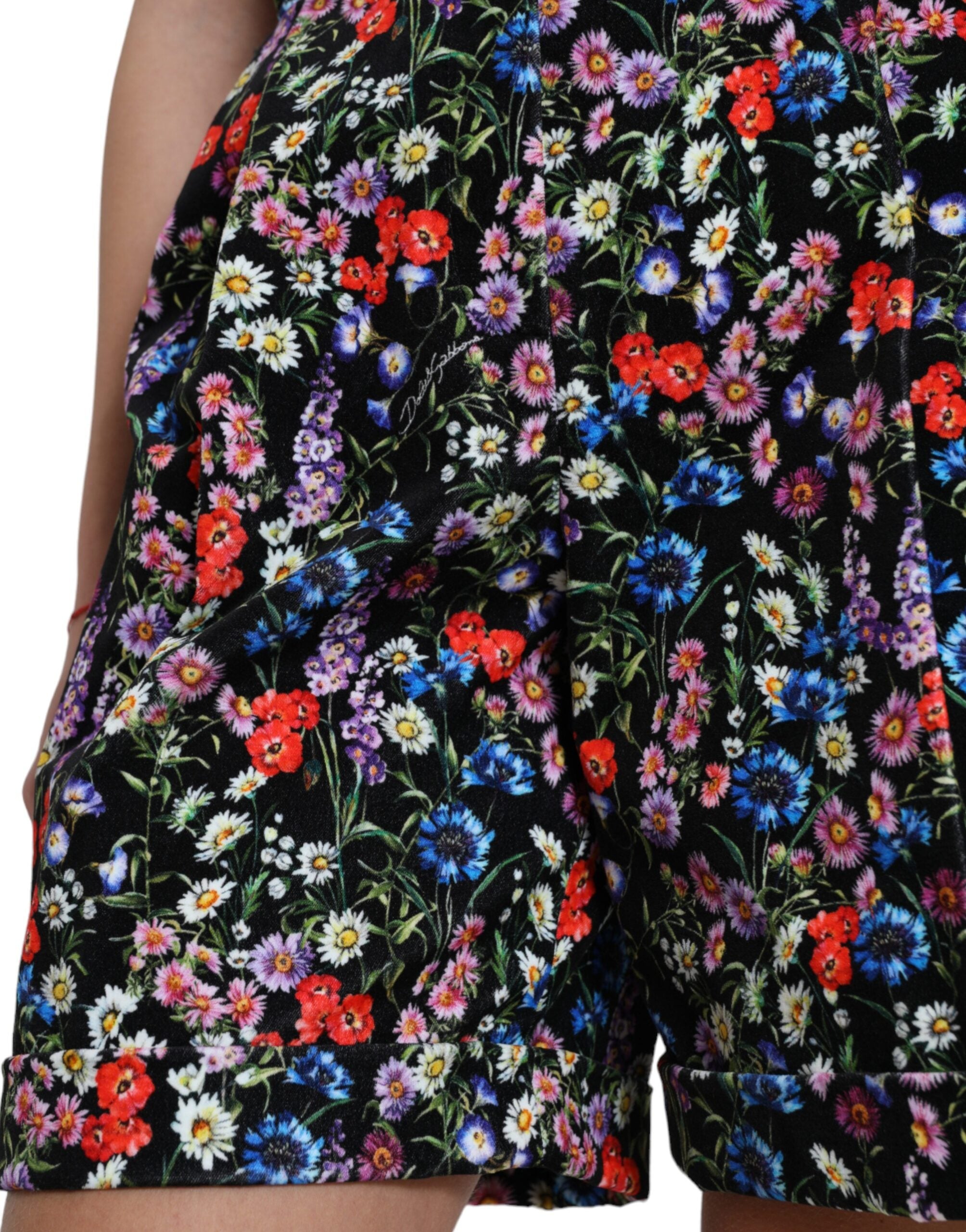 Dolce &amp; Gabbana Chic Short taille haute à fleurs