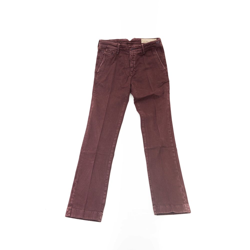 Jacob Cohen Pantalon élégant modèle chino bordeaux