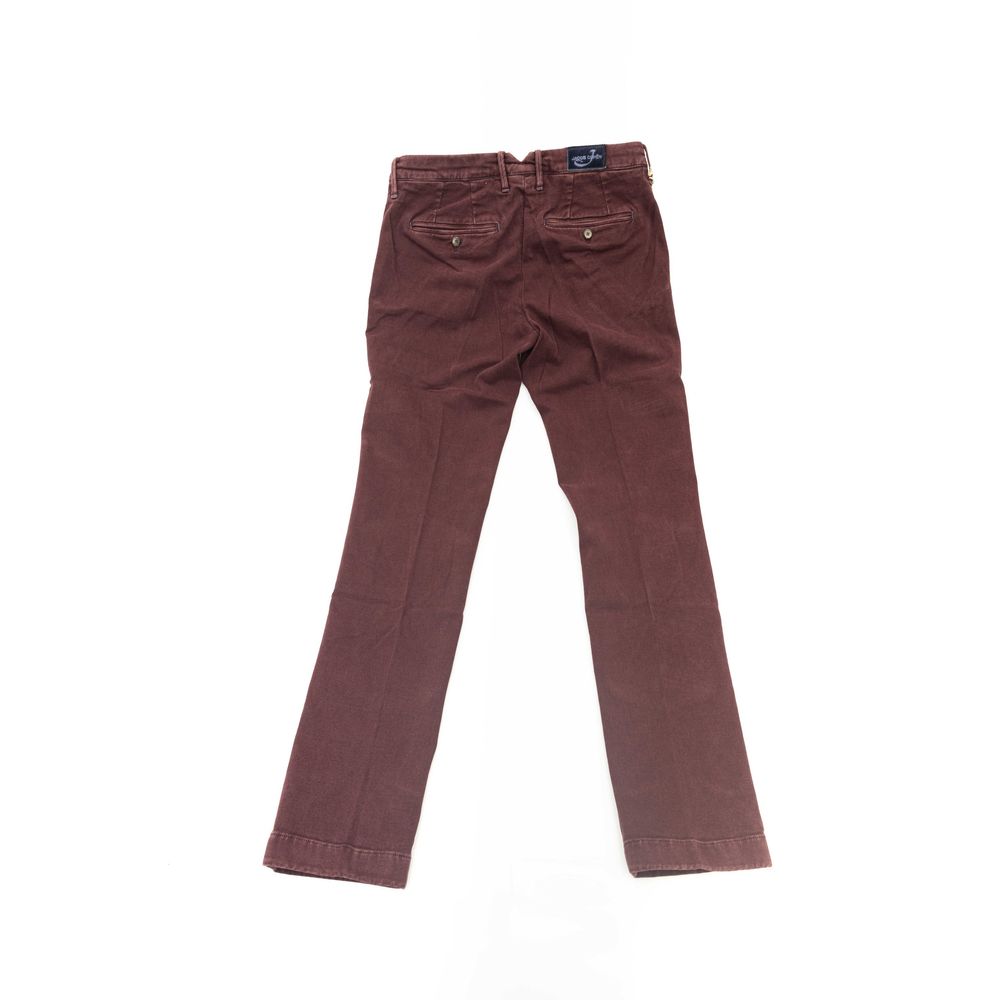 Jacob Cohen Pantalon élégant modèle chino bordeaux