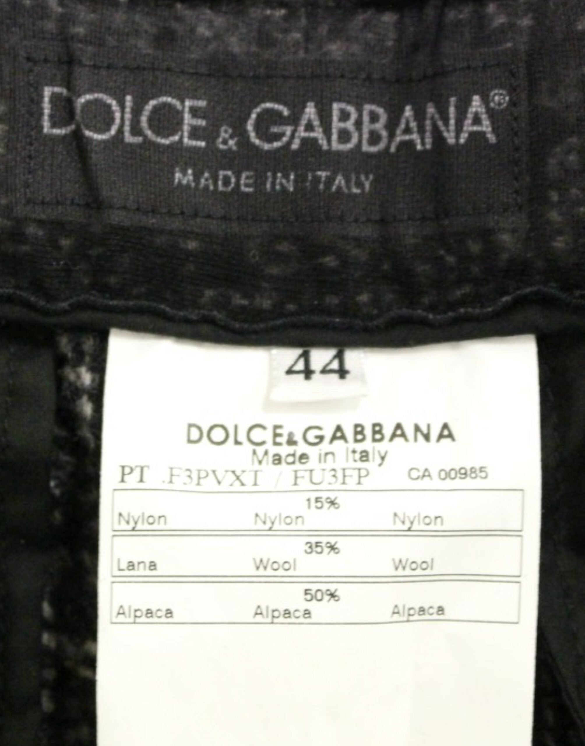 Dolce &amp; Gabbana Short élégant en mélange d'alpaga gris