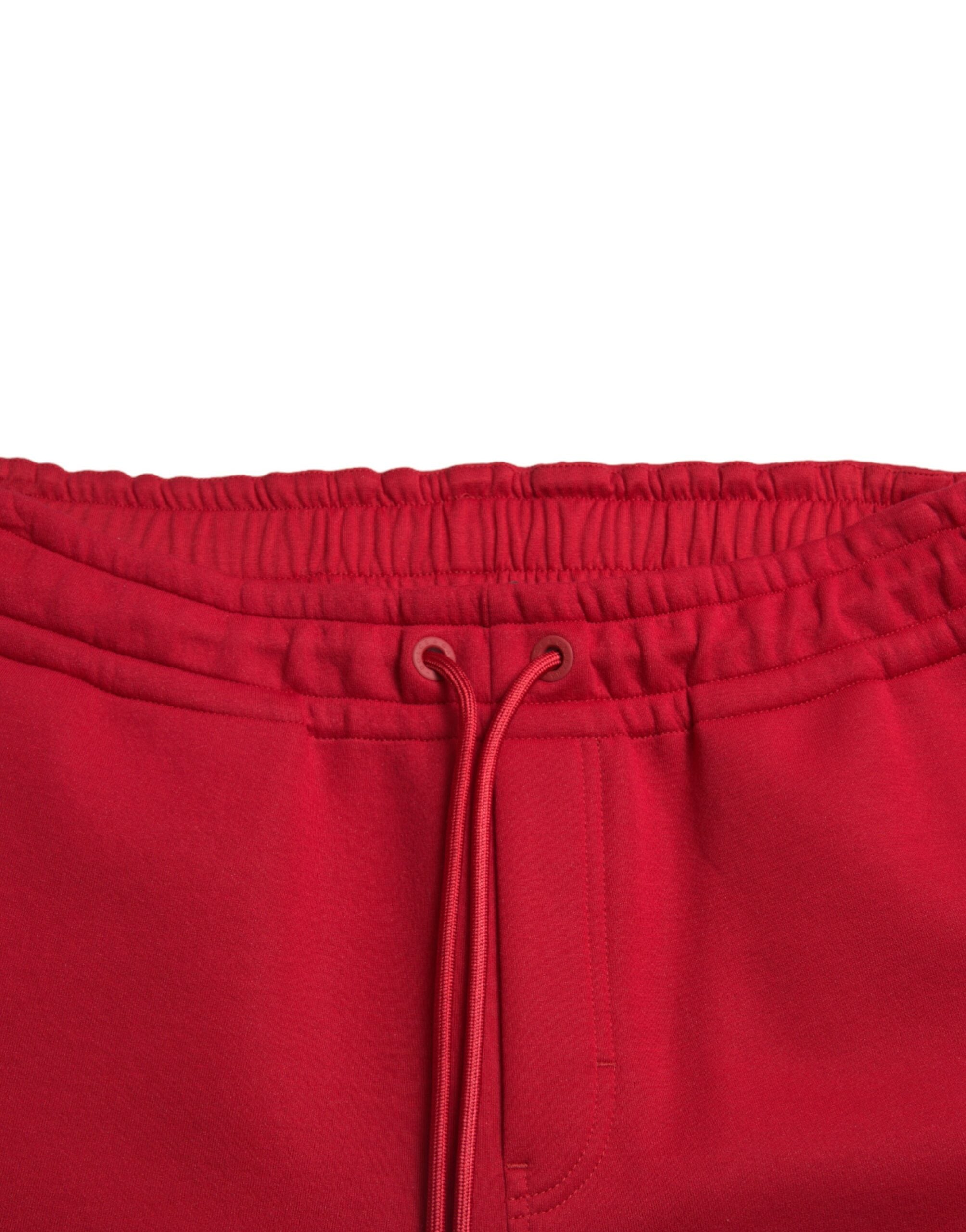 Dolce &amp; Gabbana Pantalon de jogging en coton mélangé rouge grésillant