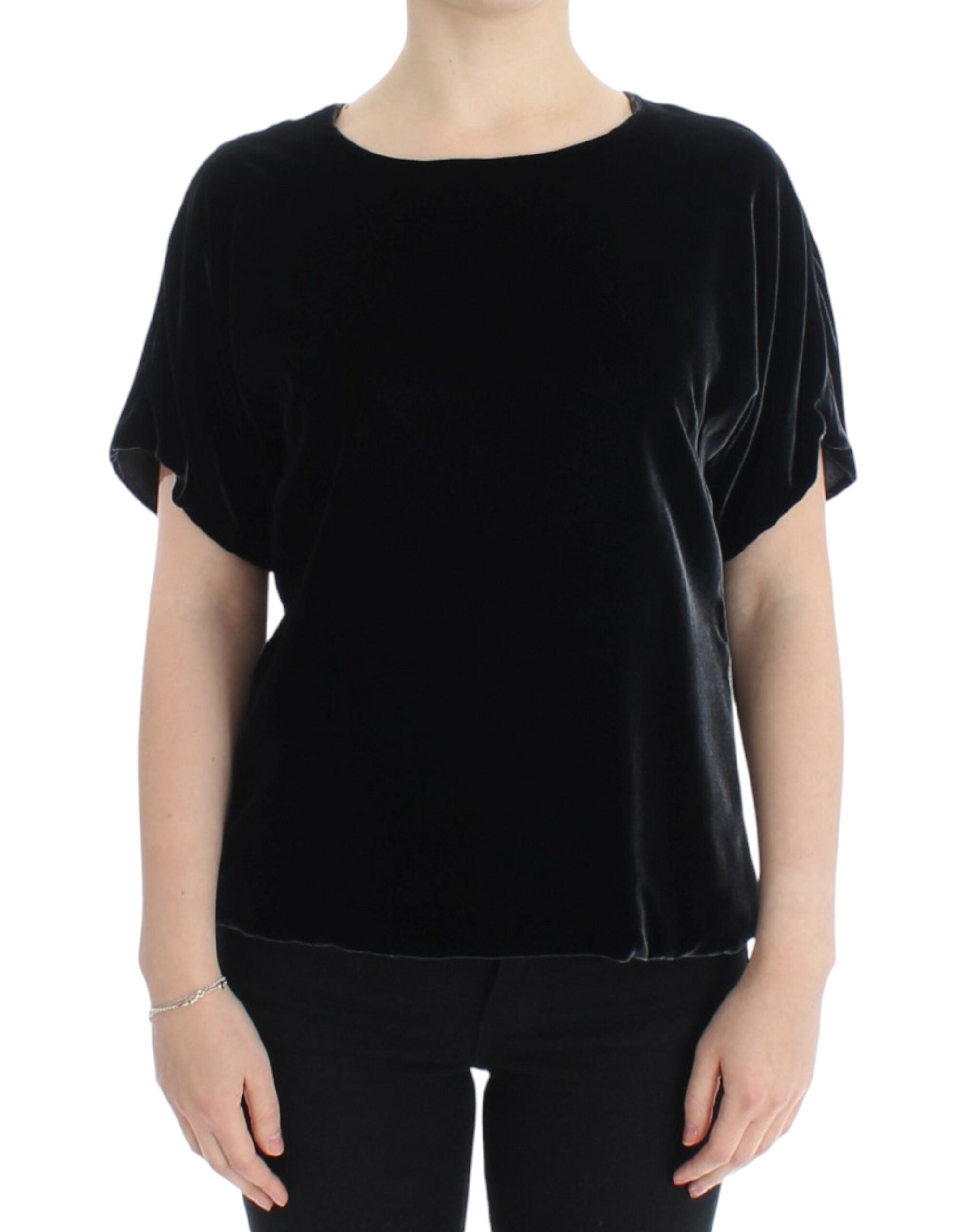 Dolce & Gabbana Enchanting Velvet Short Sleeve Top