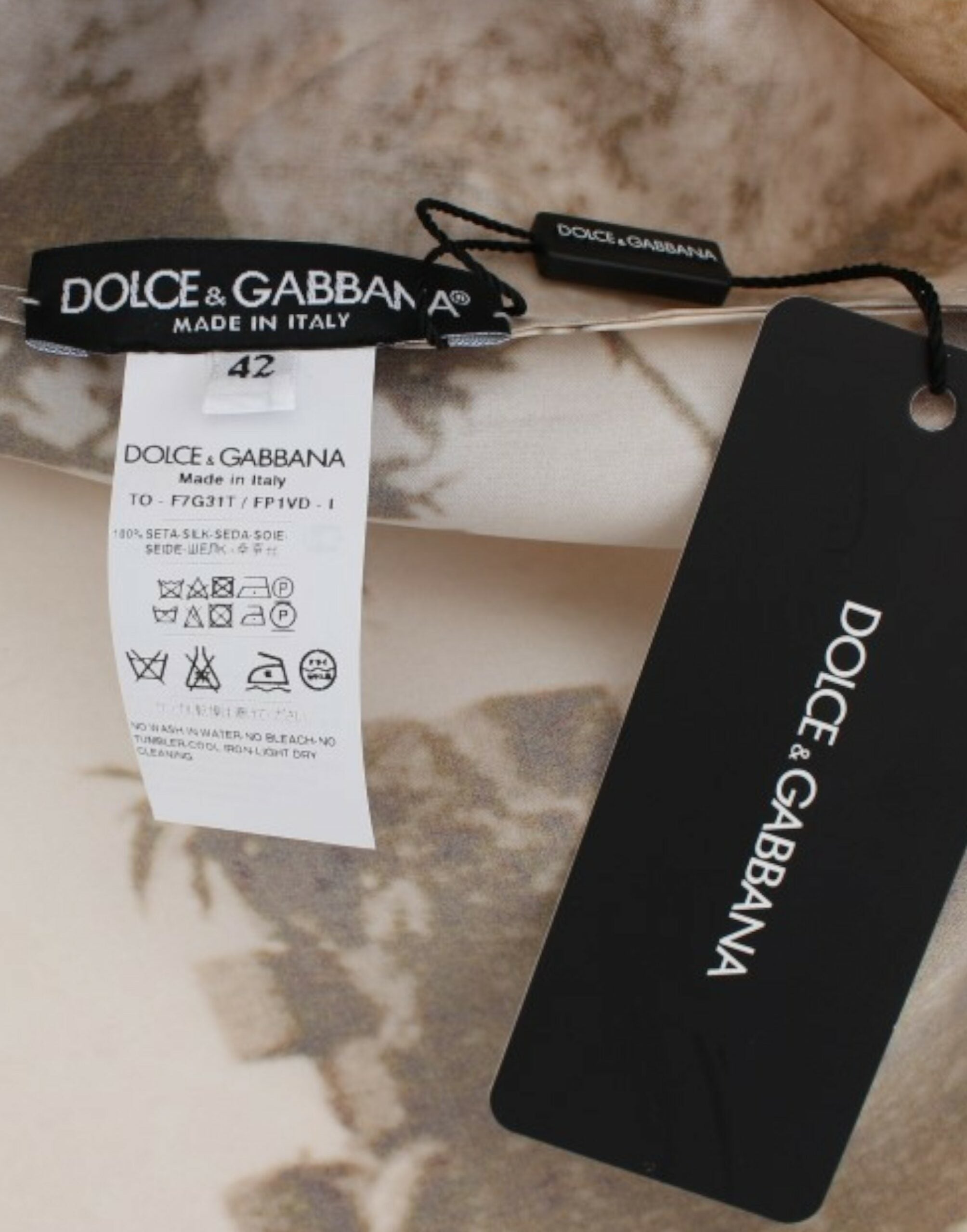 Dolce &amp; Gabbana Chemisier en soie imprimé Enchanted Sicily Taormina