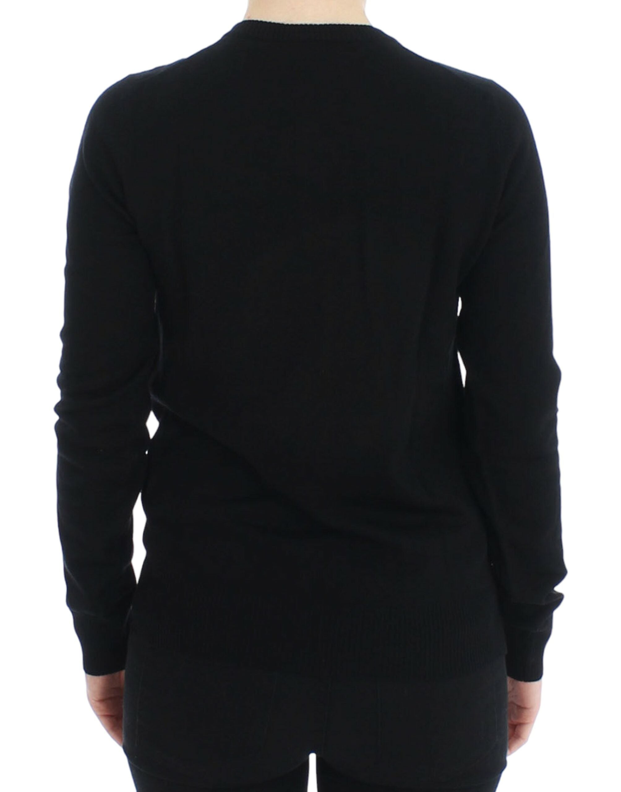 Dolce &amp; Gabbana Élégant pull cardigan en laine noire