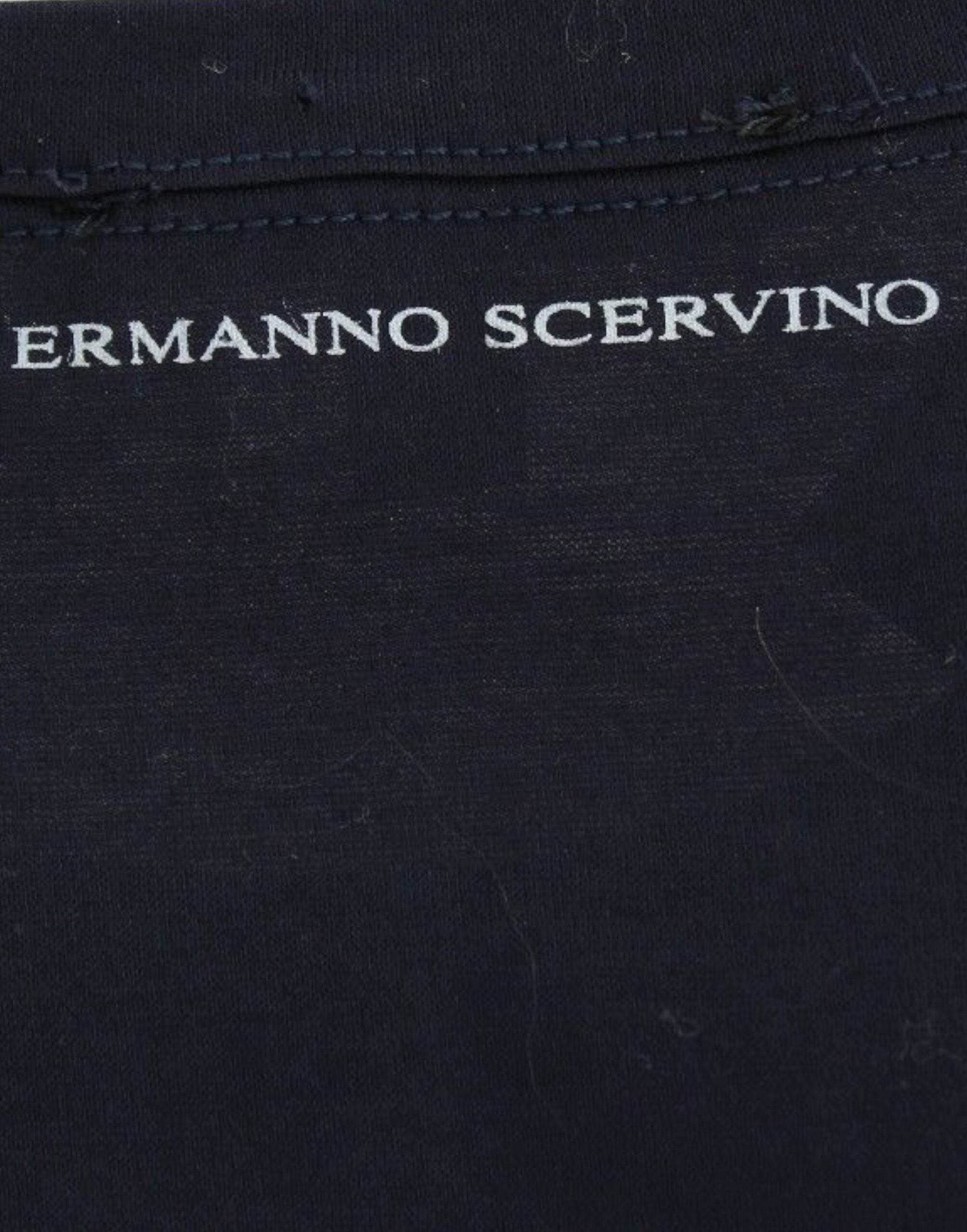 Ermanno Scervino Pull élégant en coton bleu