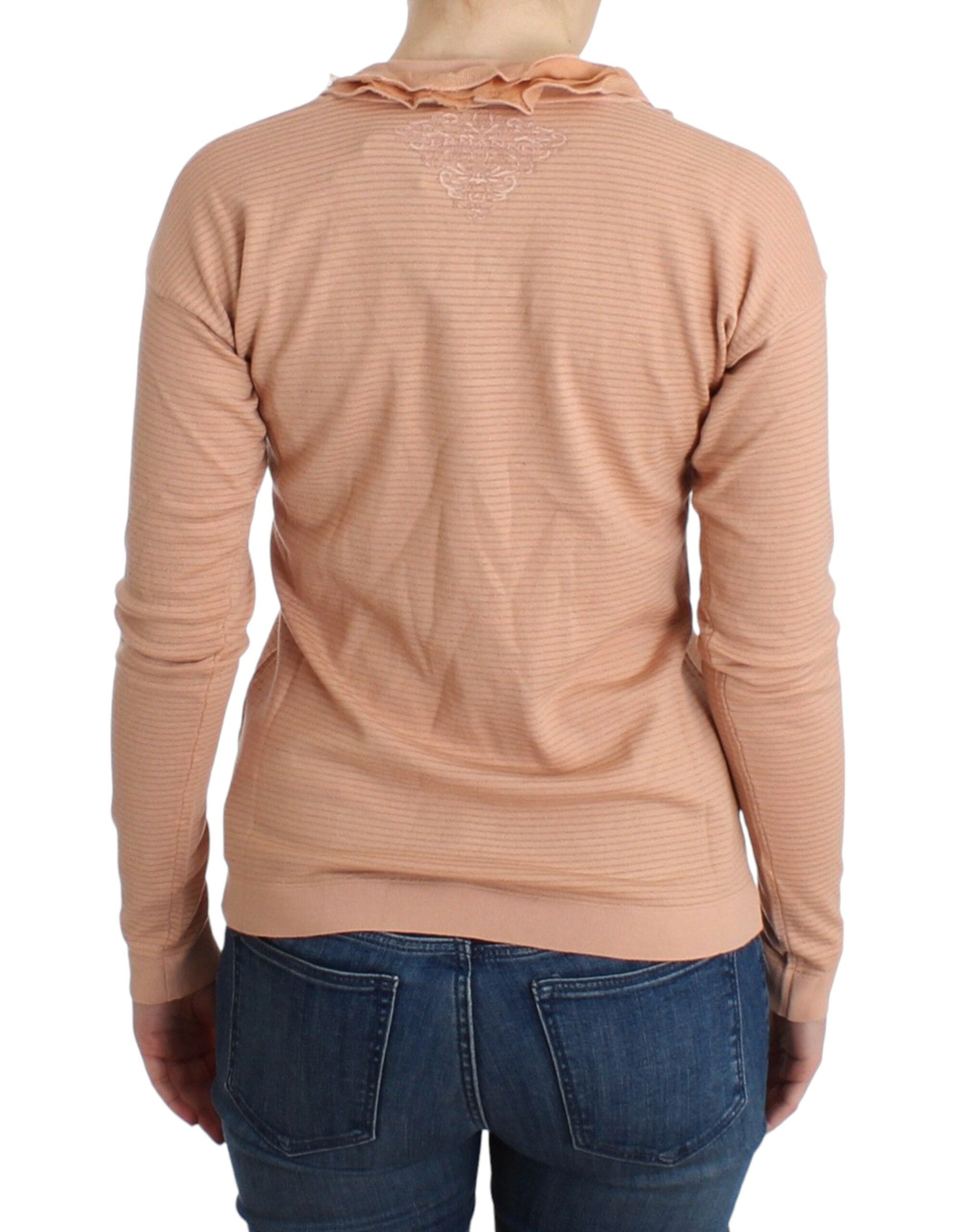 Ermanno Scervino Pull chic rayé en laine mélangée orange