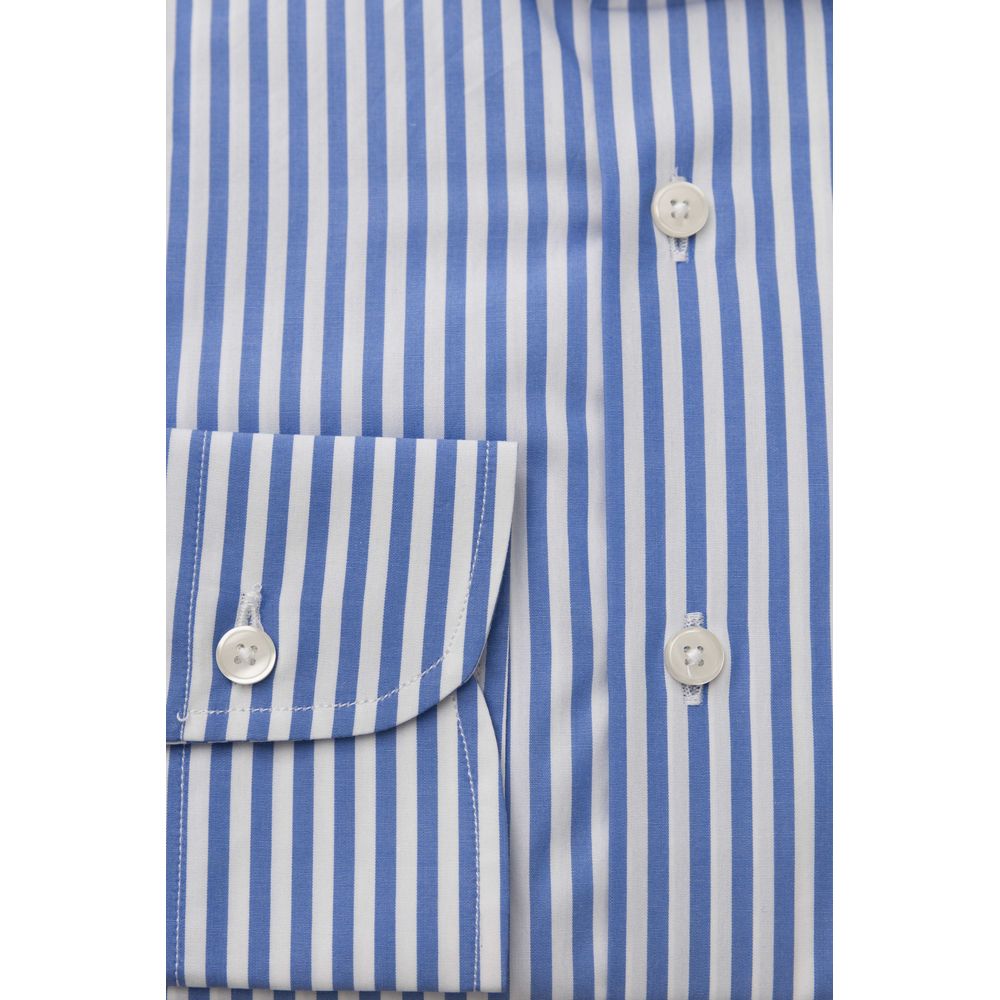 Chemise élégante en coton bleu clair Bagutta - Coupe Moyenne