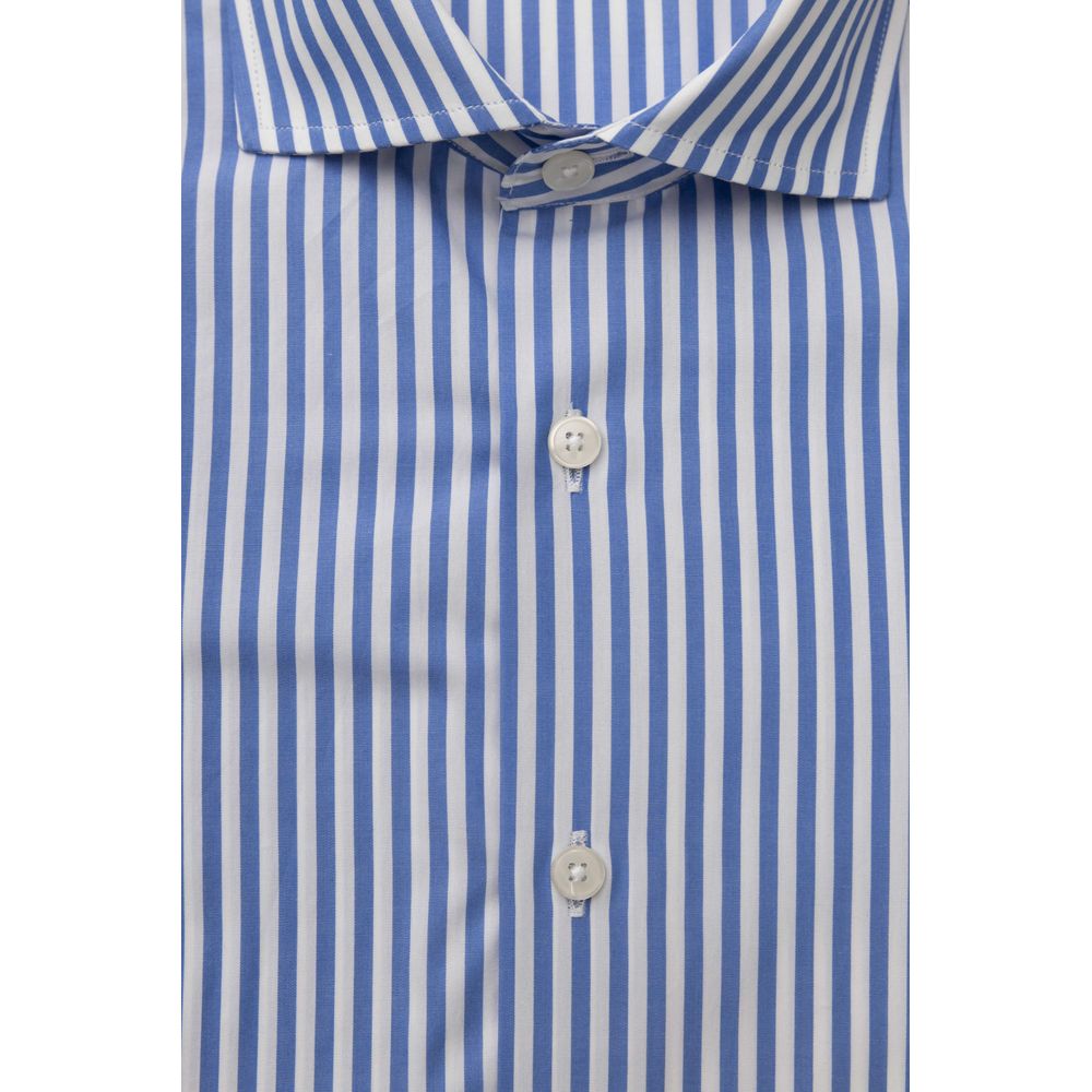 Chemise élégante en coton bleu clair Bagutta - Coupe Moyenne