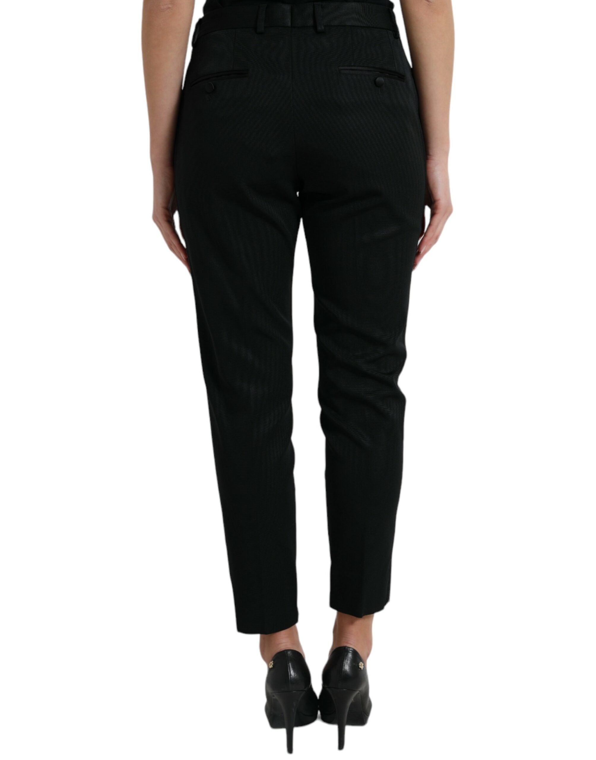 Dolce &amp; Gabbana Pantalon court fuselé élégant taille haute