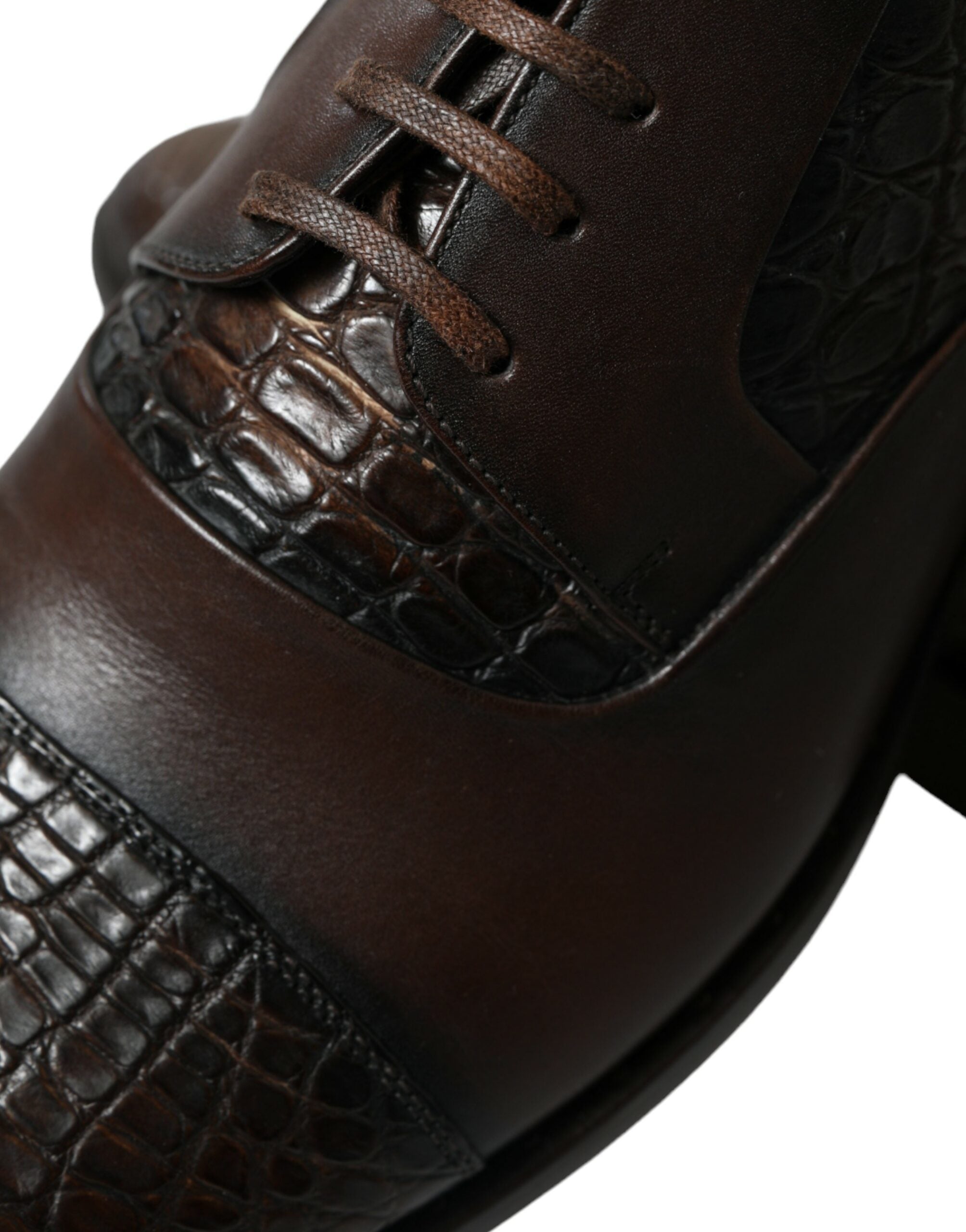 Dolce &amp; Gabbana élégantes chaussures habillées Oxford en cuir texturé