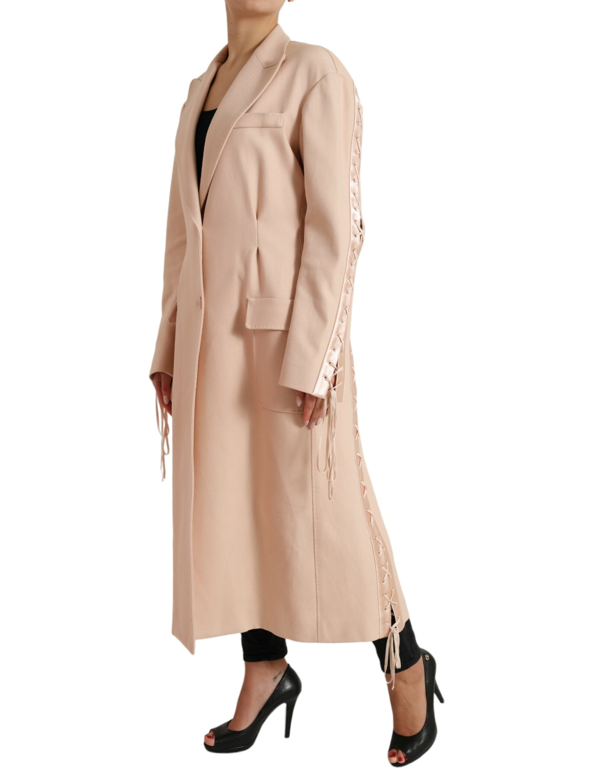 Dolce & Gabbana Veste trench-coat beige à simple boutonnage