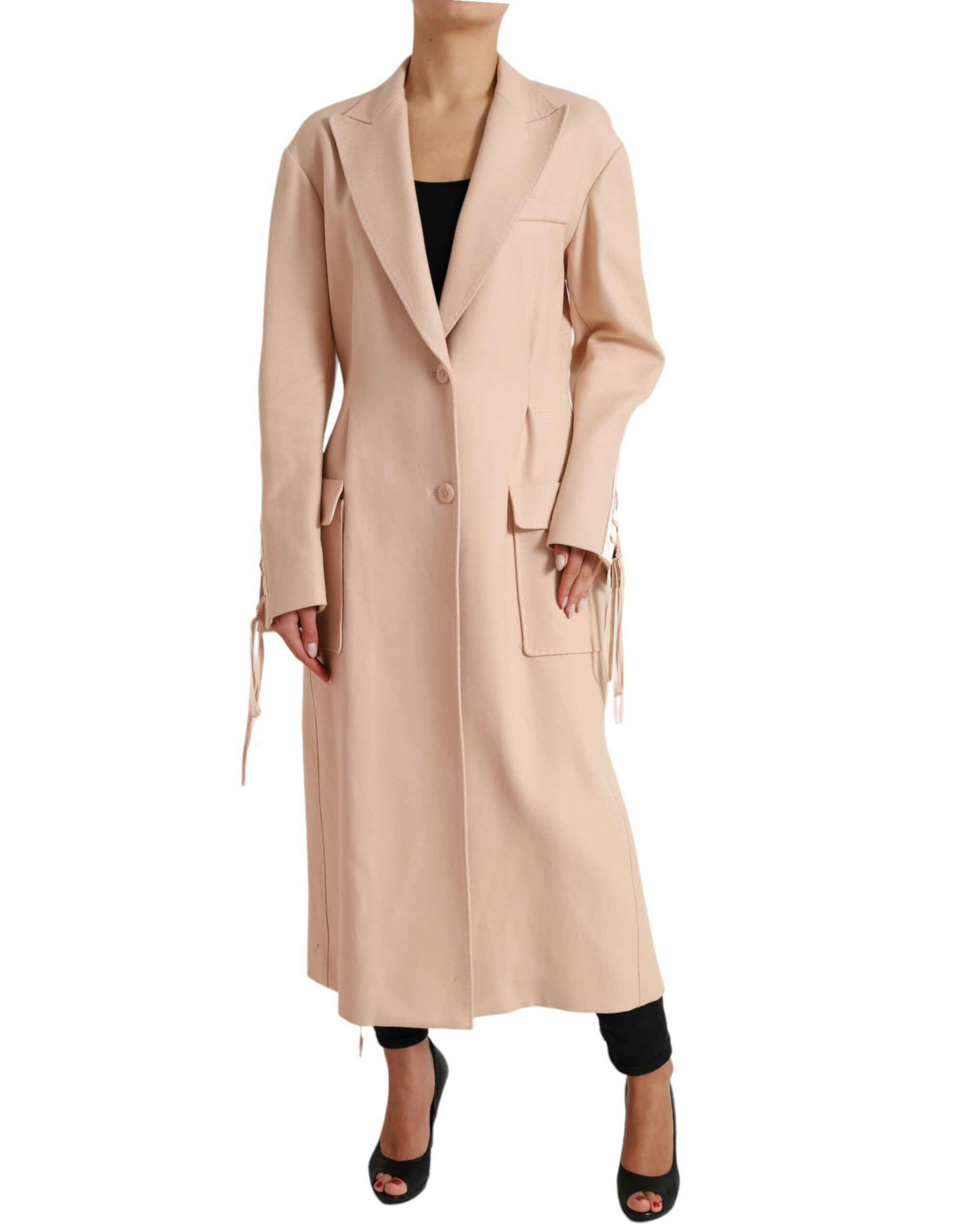 Dolce & Gabbana Veste trench-coat beige à simple boutonnage