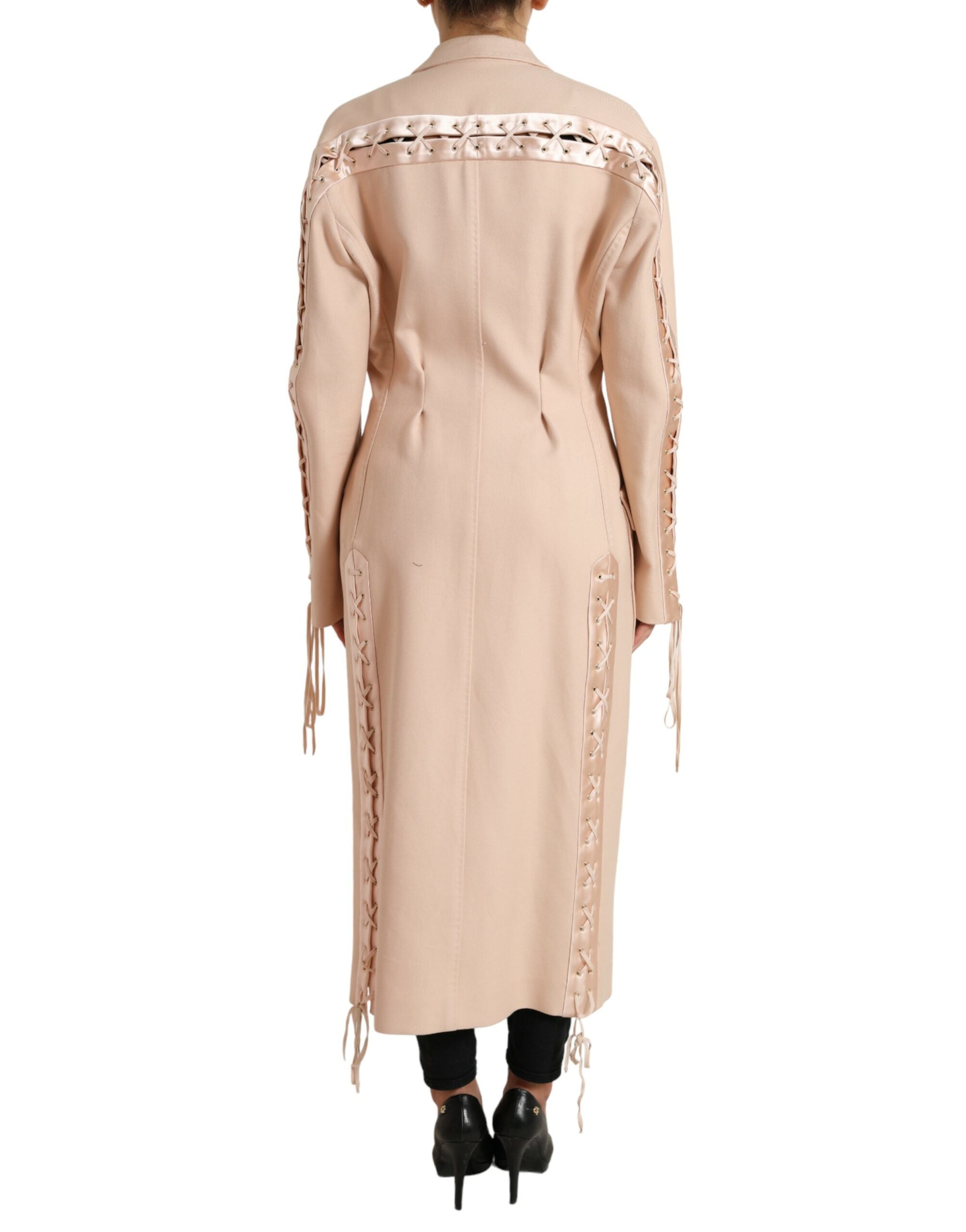 Dolce & Gabbana Veste trench-coat beige à simple boutonnage